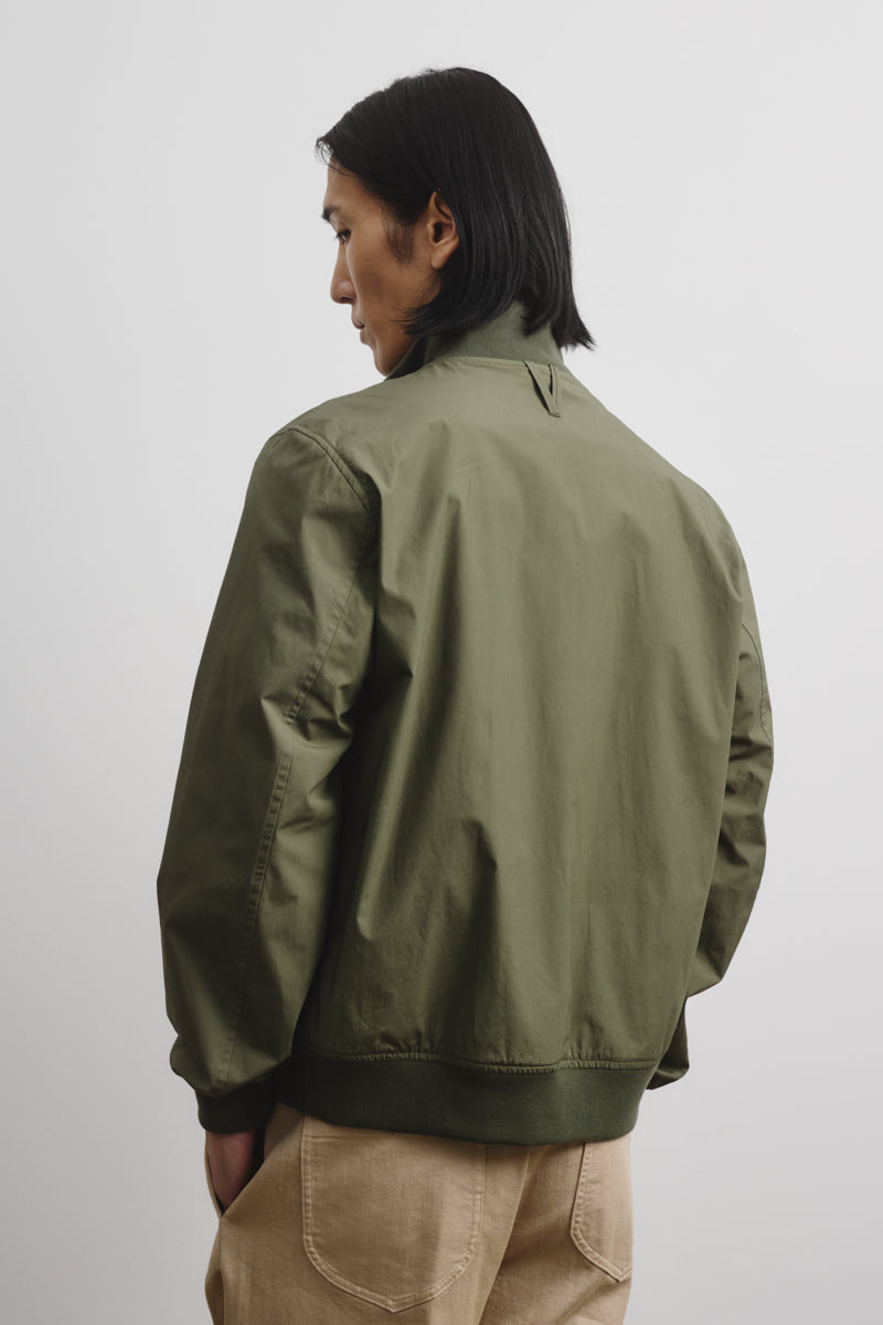 Unlined Valstarino in stretch cotton poplin - Frantoio