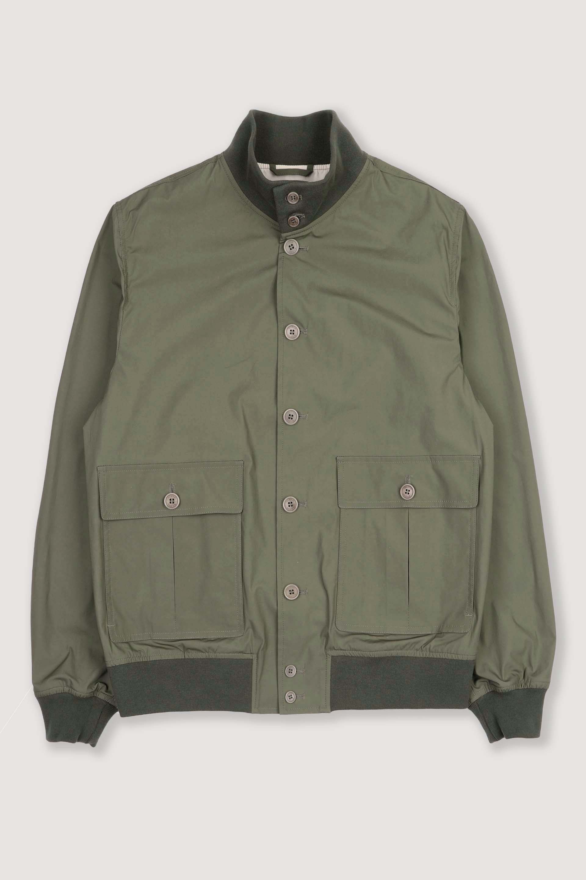 Unlined Valstarino in stretch cotton poplin - Frantoio