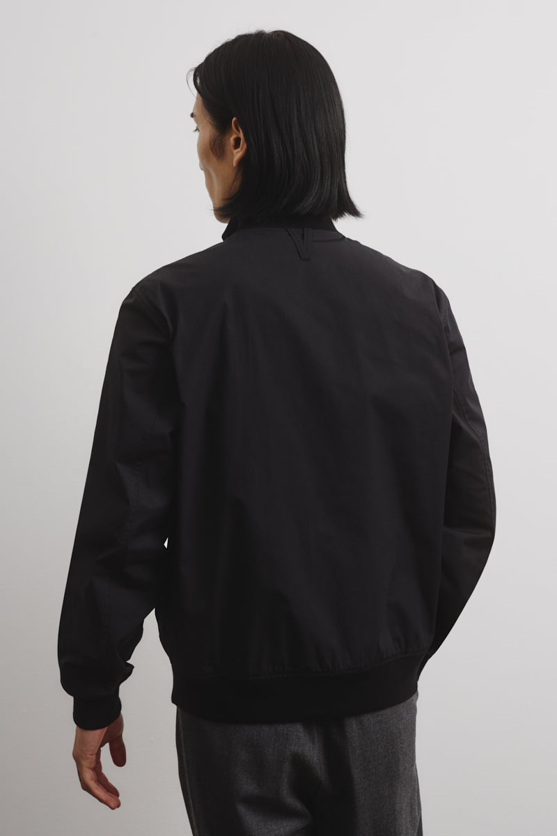 Giubbotto Valstarino in popeline stretch, sfoderato. - Black