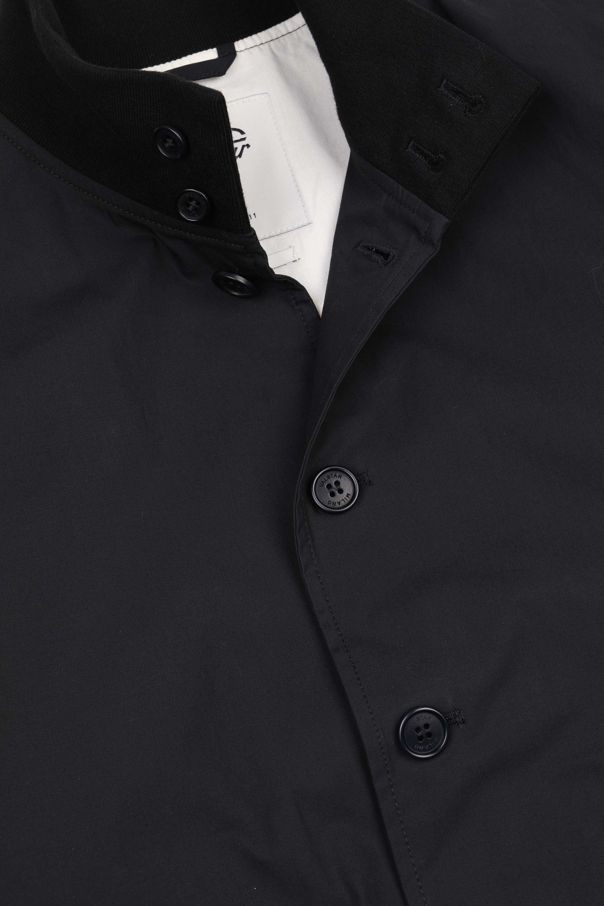 Giubbotto Valstarino in popeline stretch, sfoderato. - Black