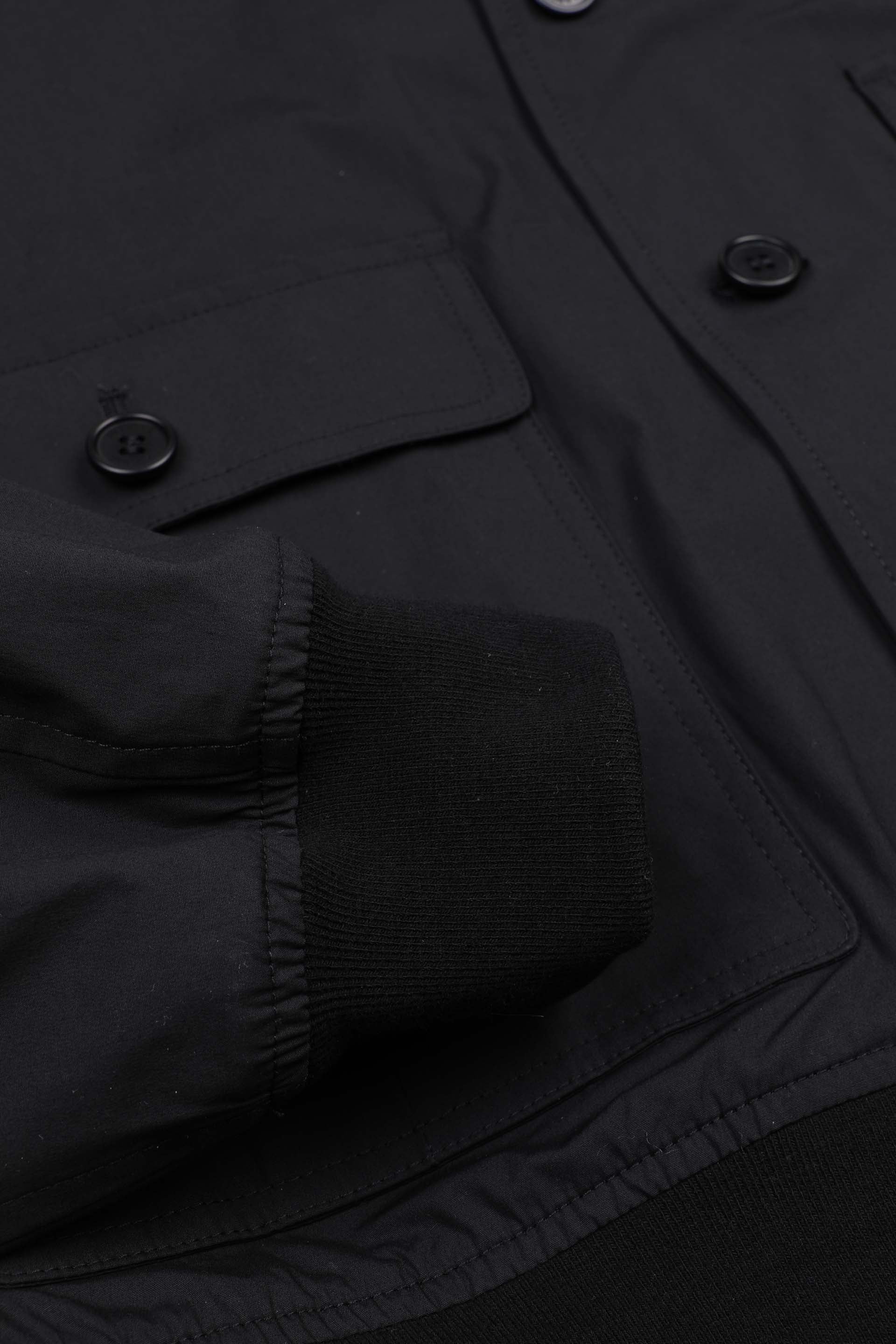 Giubbotto Valstarino in popeline stretch, sfoderato. - Black