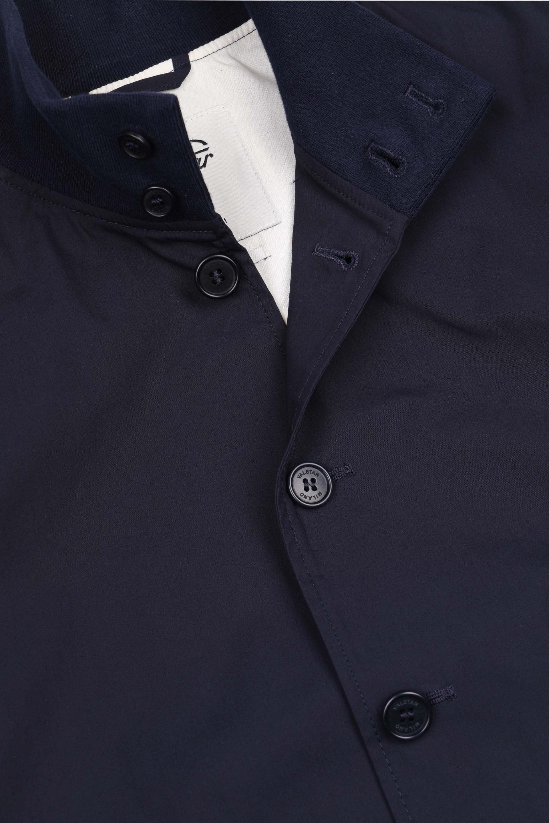 Giubbotto Valstarino in popeline stretch, sfoderato. - Navy blue