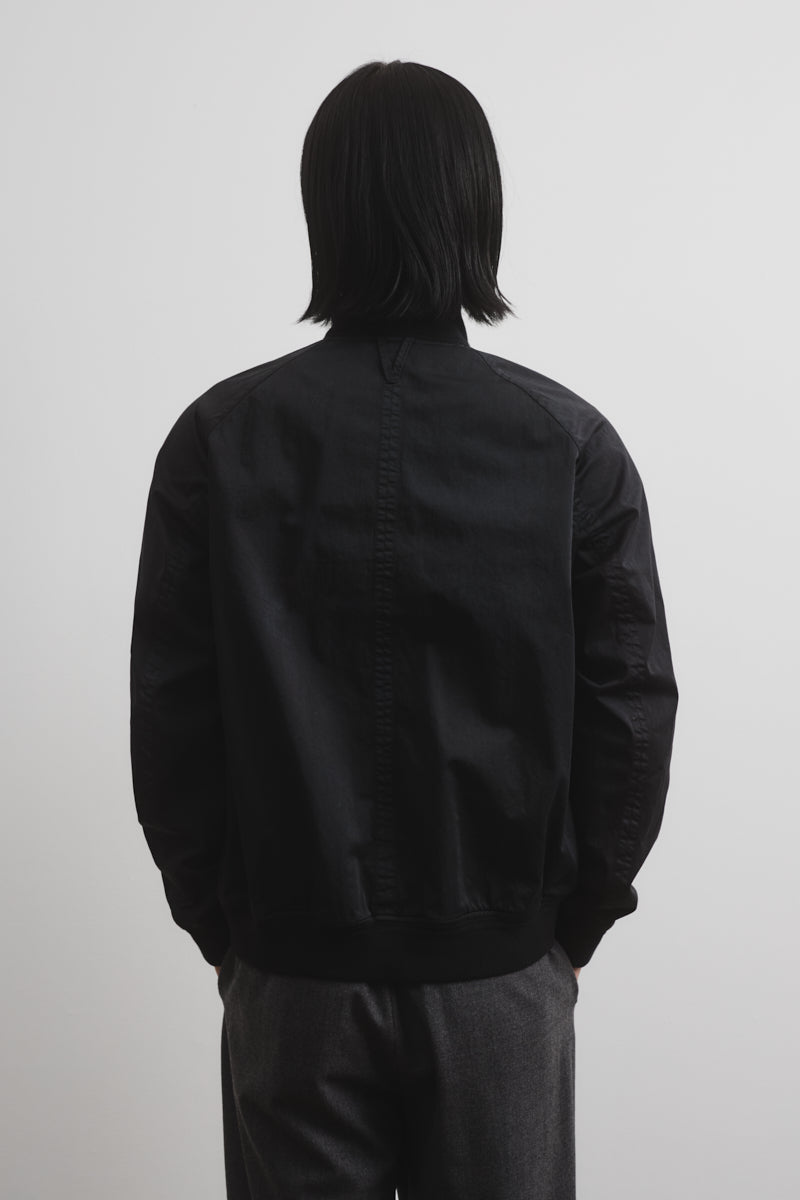 Giubbotto Valstarino in cotone-nylon sfoderato. - Nero scarico