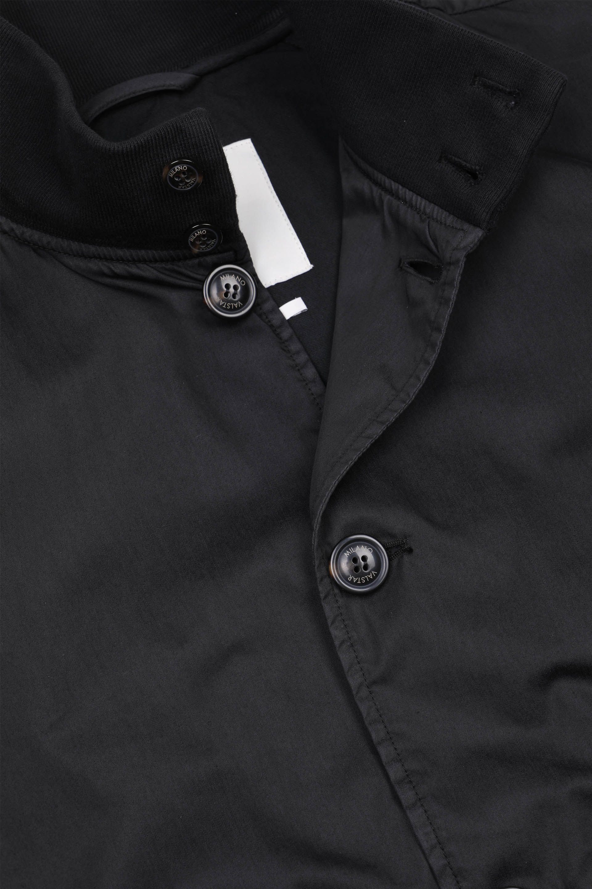 Giubbotto Valstarino in cotone-nylon sfoderato. - Nero scarico