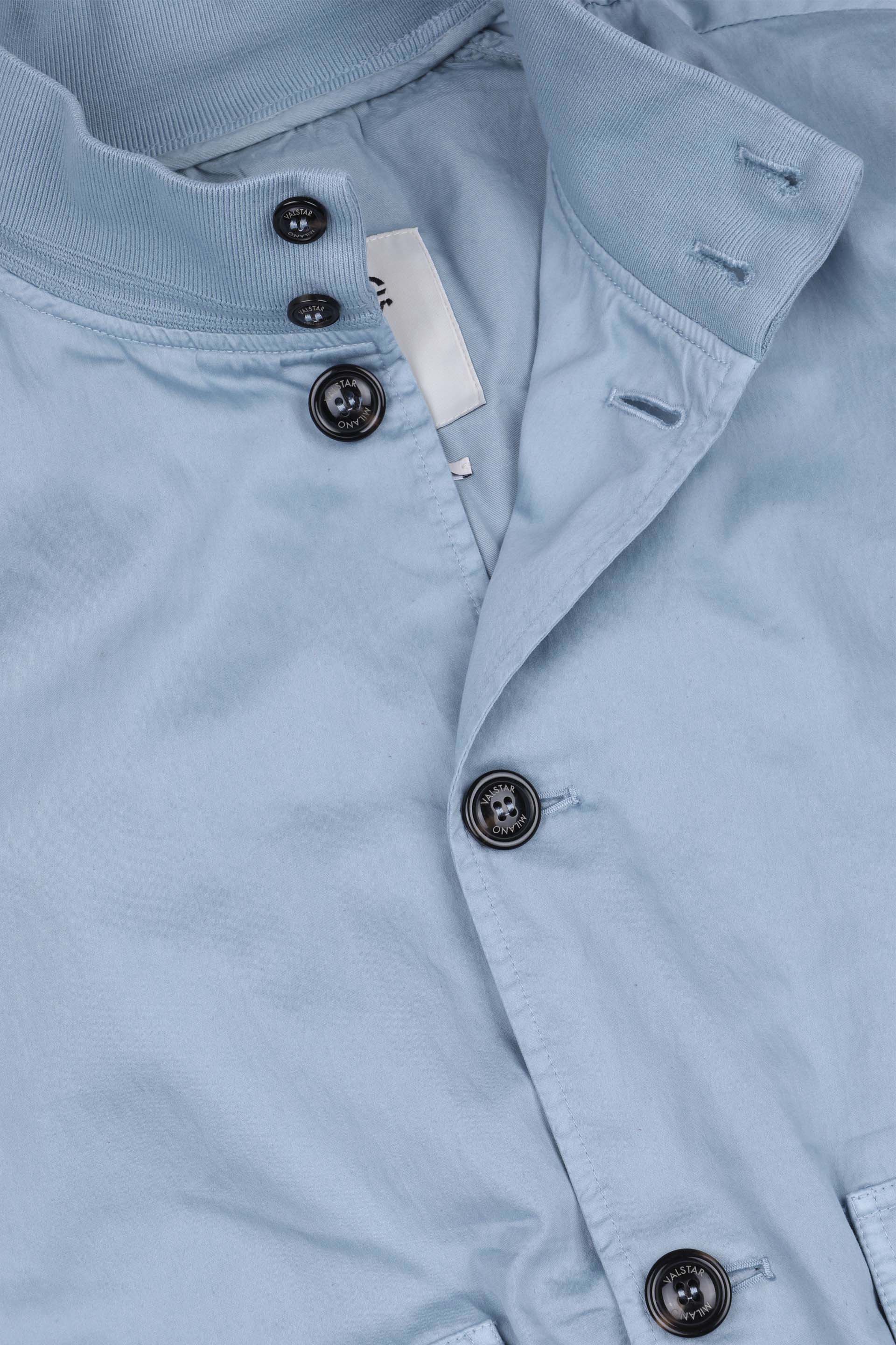 Giubbotto Valstarino in cotone-nylon sfoderato. Azzurro - Pilota
