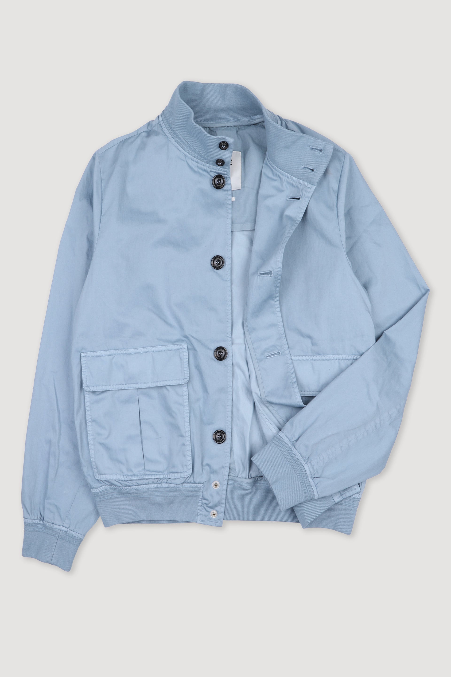 Giubbotto Valstarino in cotone-nylon sfoderato. Azzurro - Pilota