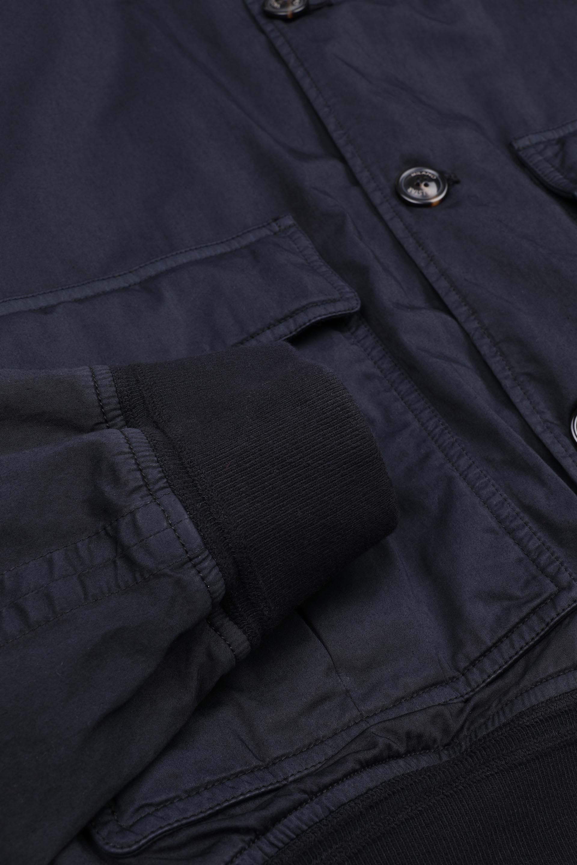 Giubbotto Valstarino in cotone-nylon sfoderato. - Navy blue