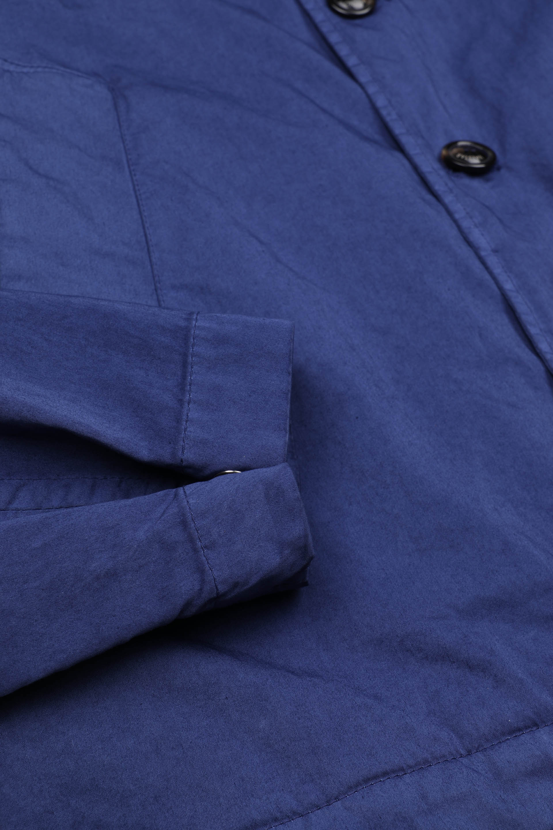 Coach jacket Ted in cotone-nylon, sfoderata. Blu - Nautico