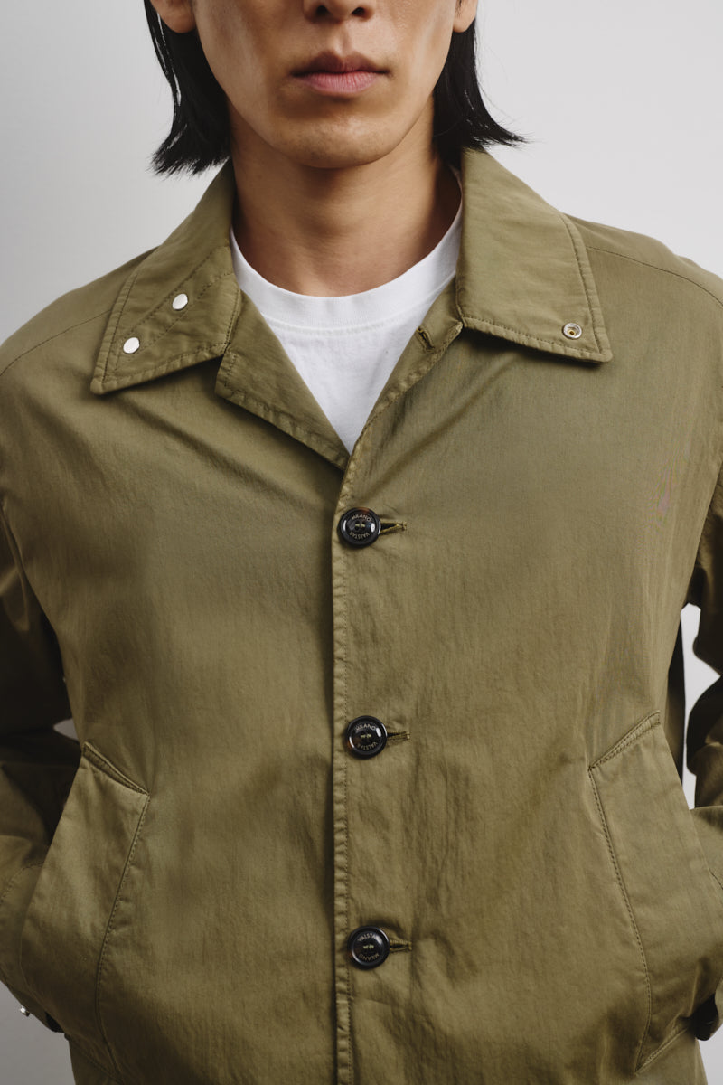 Coach jacket Ted in cotone-nylon, sfoderata. Verde - Soldier