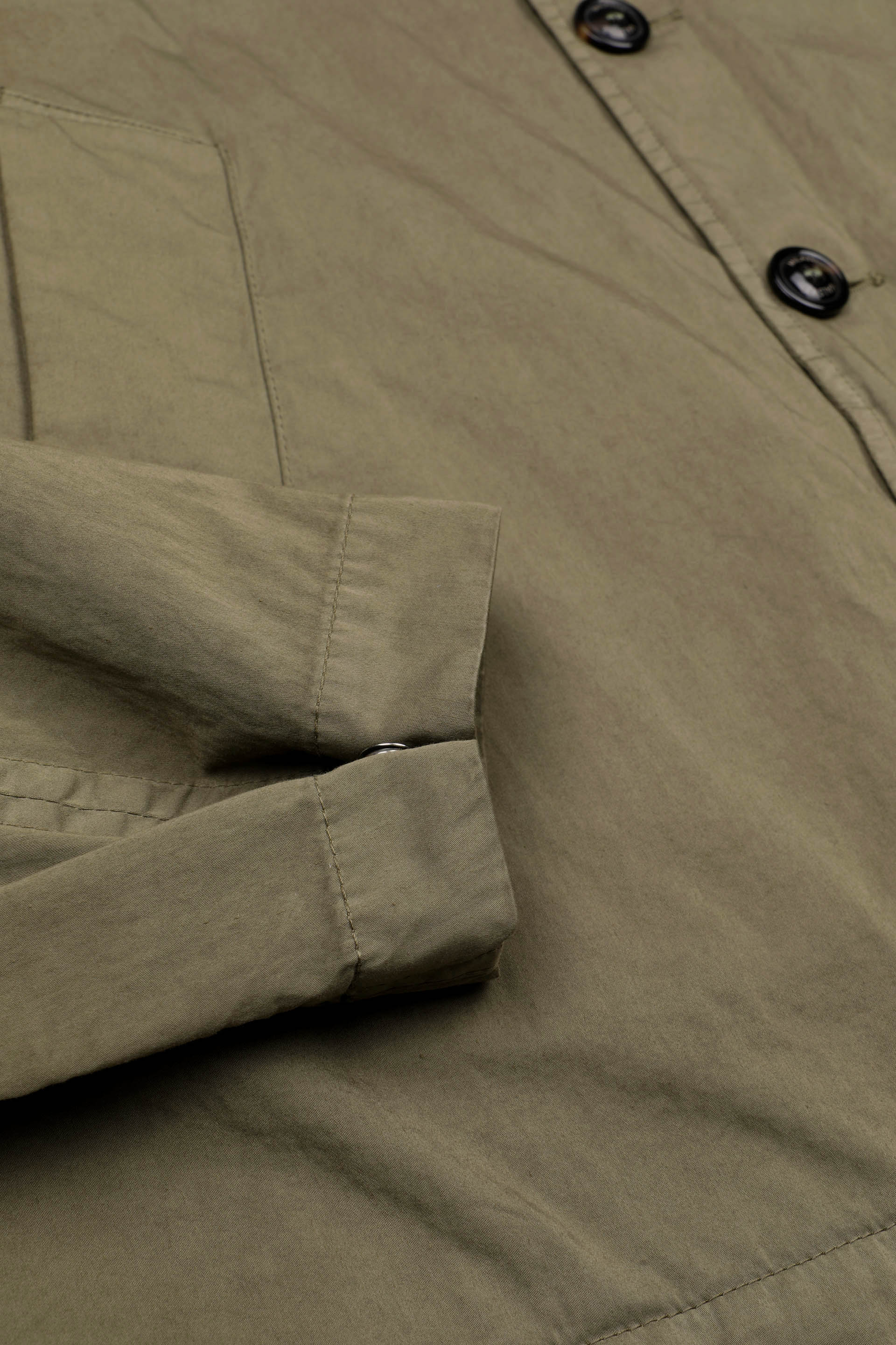 Coach jacket Ted in cotone-nylon, sfoderata. Verde - Soldier