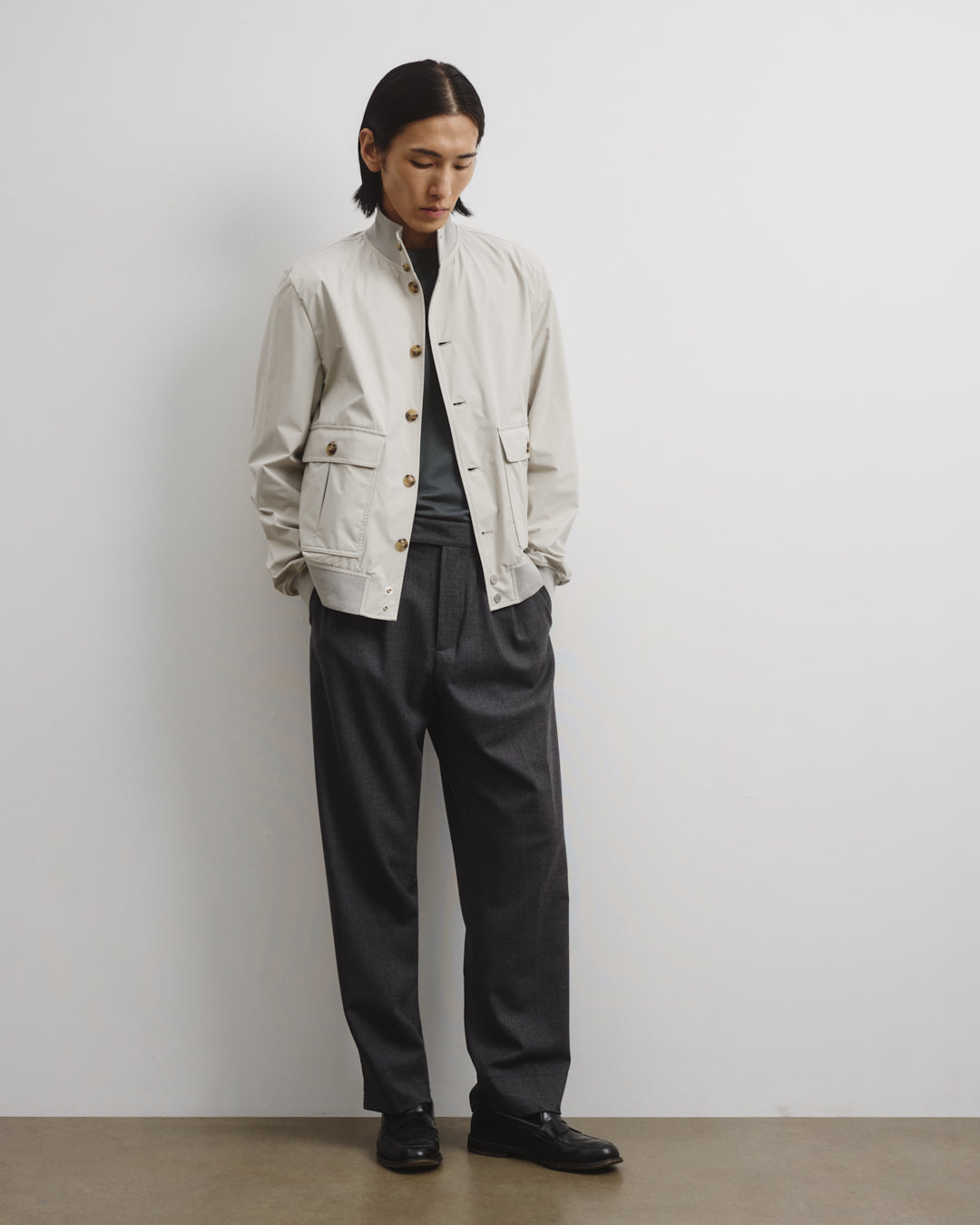 Giubbotto Valstarino Tascabile in microfibra accoppiata a 3 strati waterproof. Grigio - Canvas