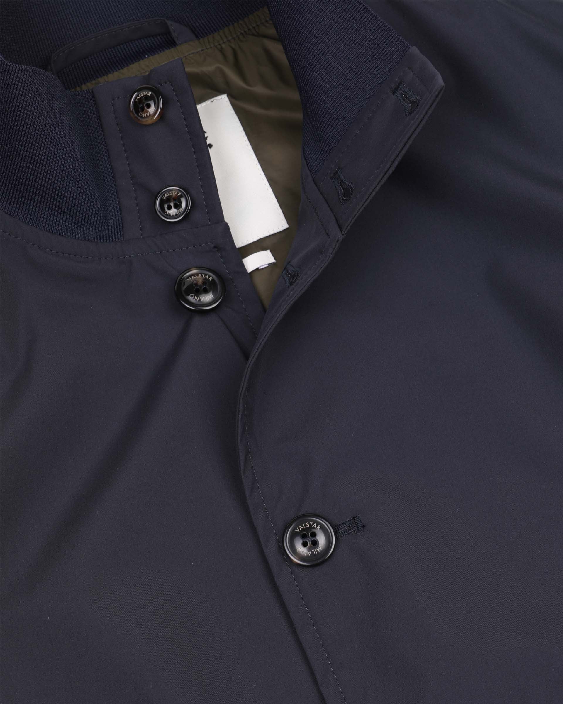 Giubbotto Valstarino Tascabile in microfibra accoppiata a 3 strati waterproof. Blu - Navy