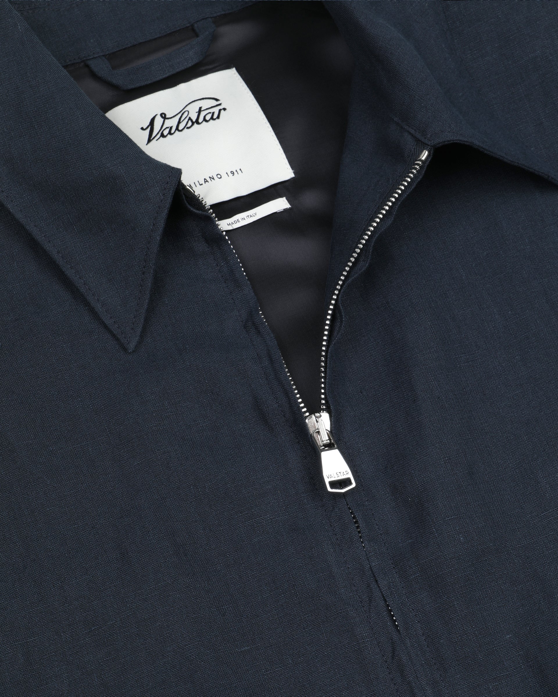 Giubbotto bomber Stan in puro lino - Blu notte