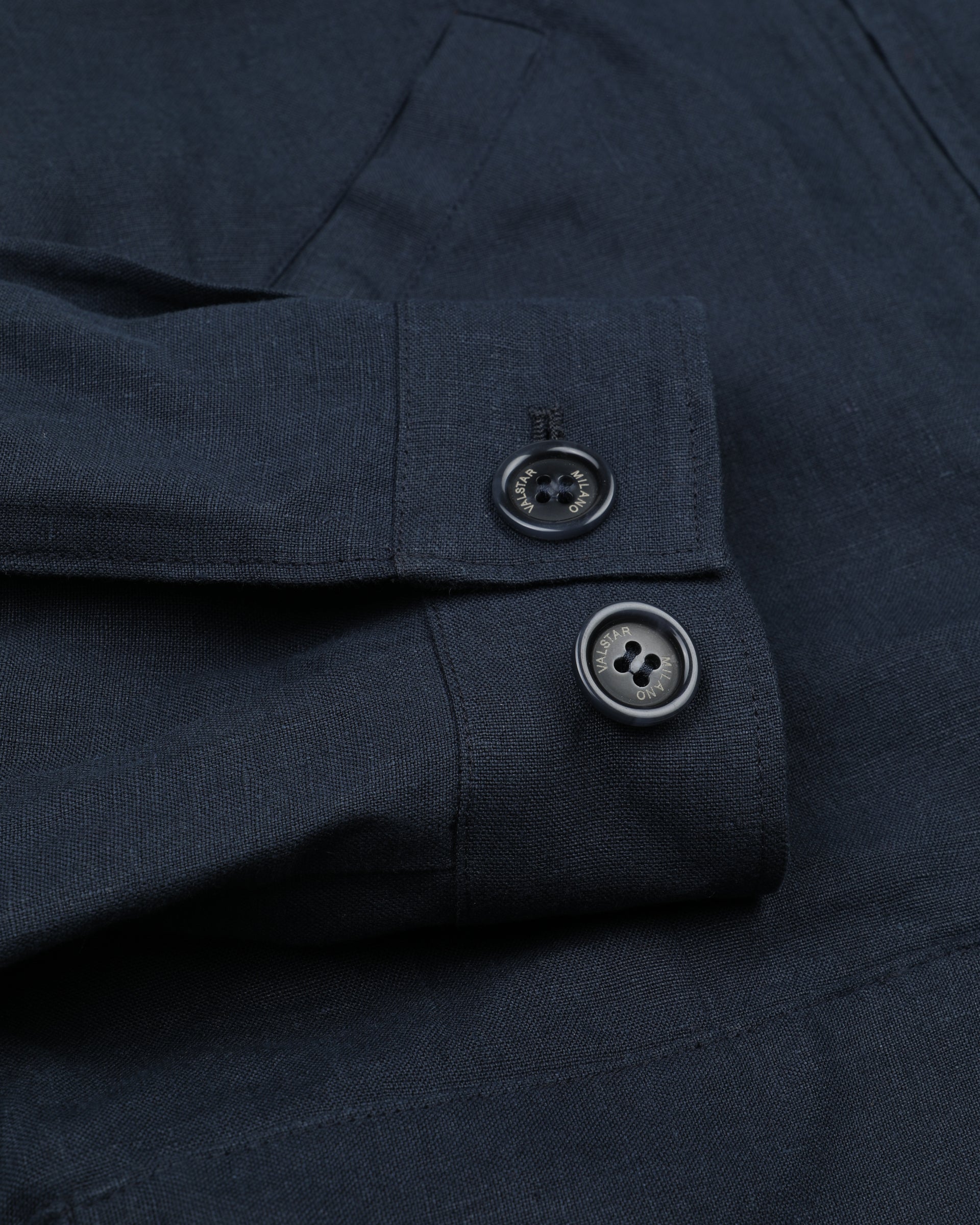 Giubbotto bomber Stan in puro lino - Blu notte