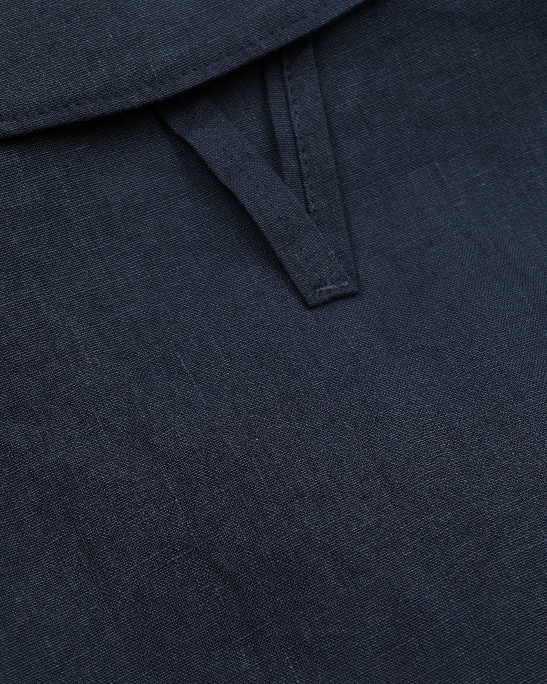 Giubbotto bomber Stan in puro lino - Blu notte