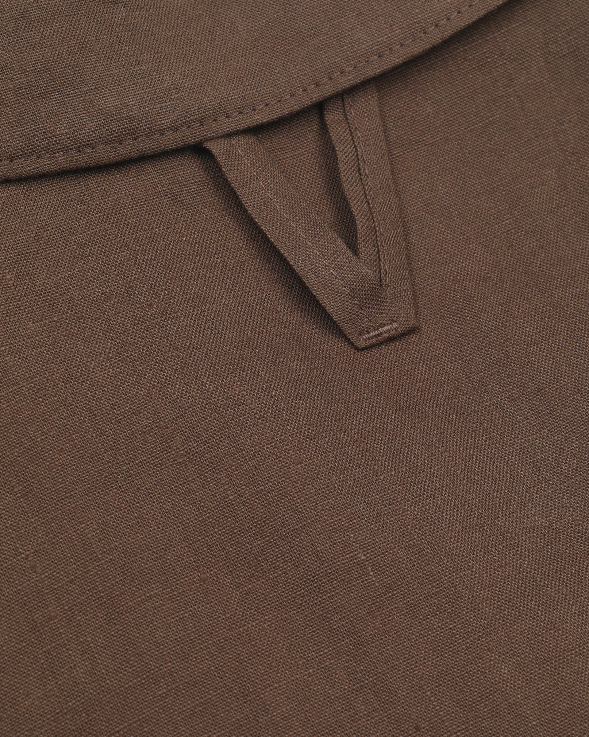 Giubbotto bomber Stan in puro lino. Marrone - Caramello