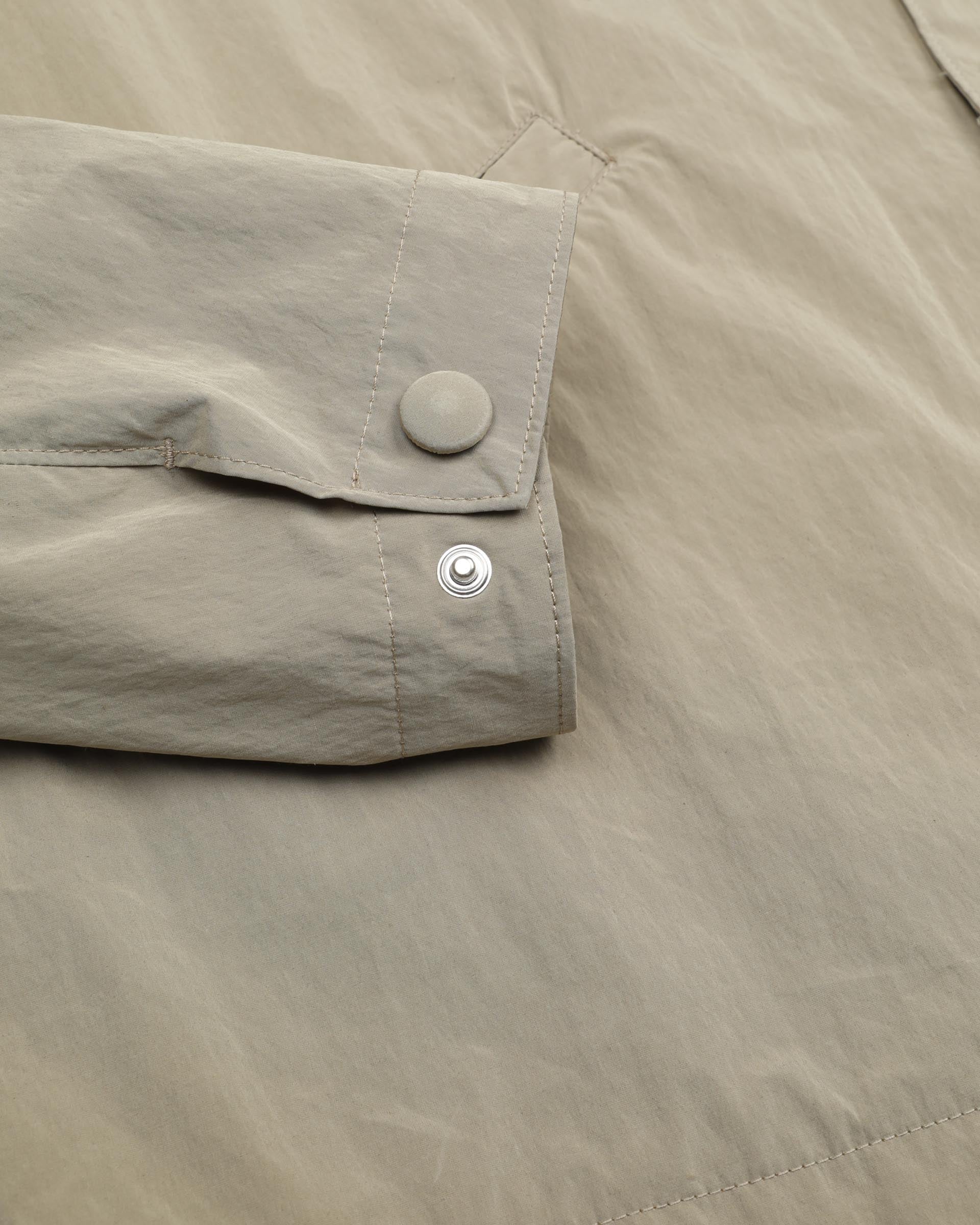 Coach jacket Potter in cotone-nylon manopesca water repellent. Beige - Sabbia