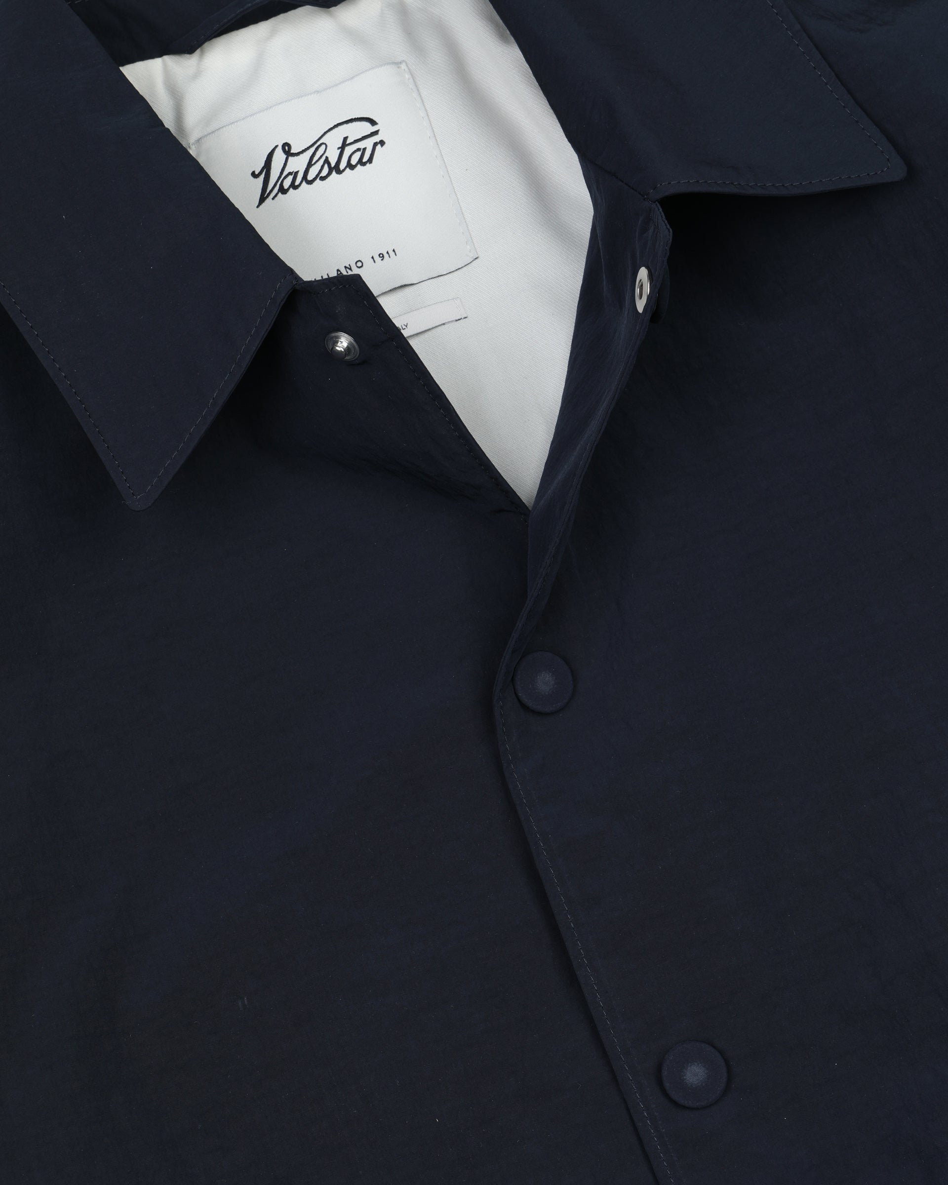 UOMO- COACH JACKET CON BOTTONI A PRESSIONE IN TESSUTO COTONE/NYLON MANOPESCA WR, SFODERATA - Navy