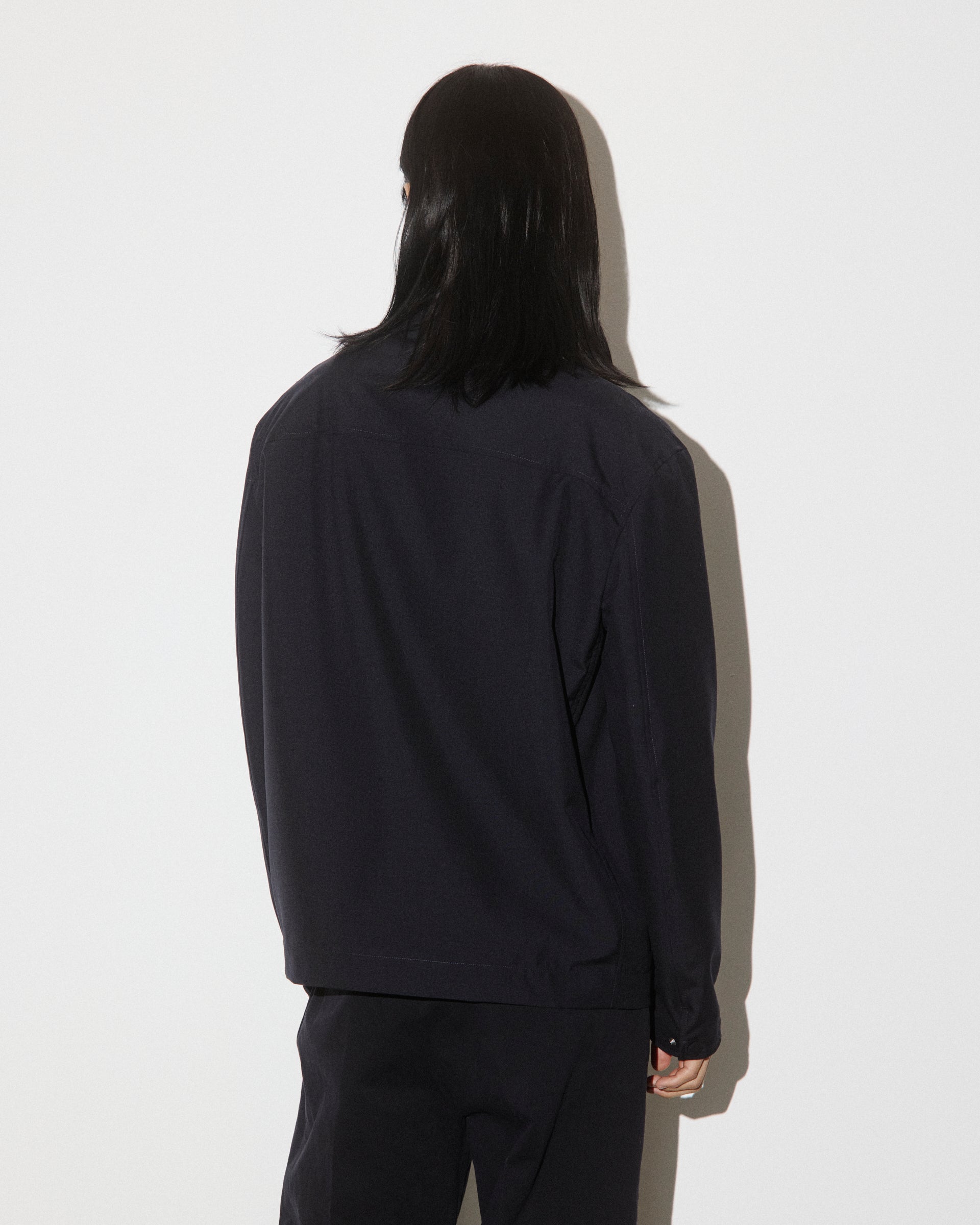 UOMO- COACH JKT CON BOTTONI A PRESSIONE IN TESSUTO FRESCO LANA 2 PLY IN PURA LANA VERGINE, CARRE INTERNO E MANICHE FODERATE - Navy