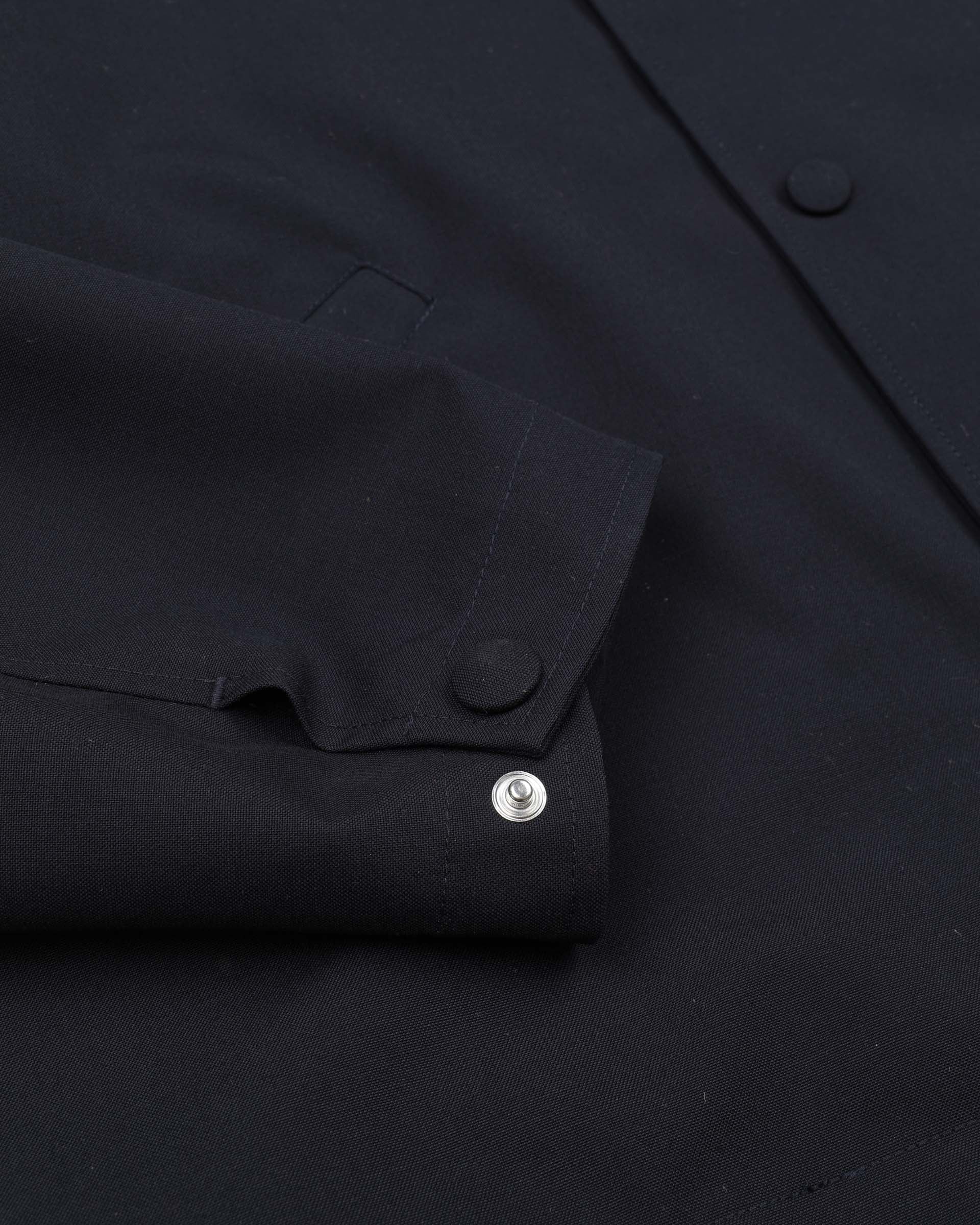 UOMO- COACH JKT CON BOTTONI A PRESSIONE IN TESSUTO FRESCO LANA 2 PLY IN PURA LANA VERGINE, CARRE INTERNO E MANICHE FODERATE - Navy