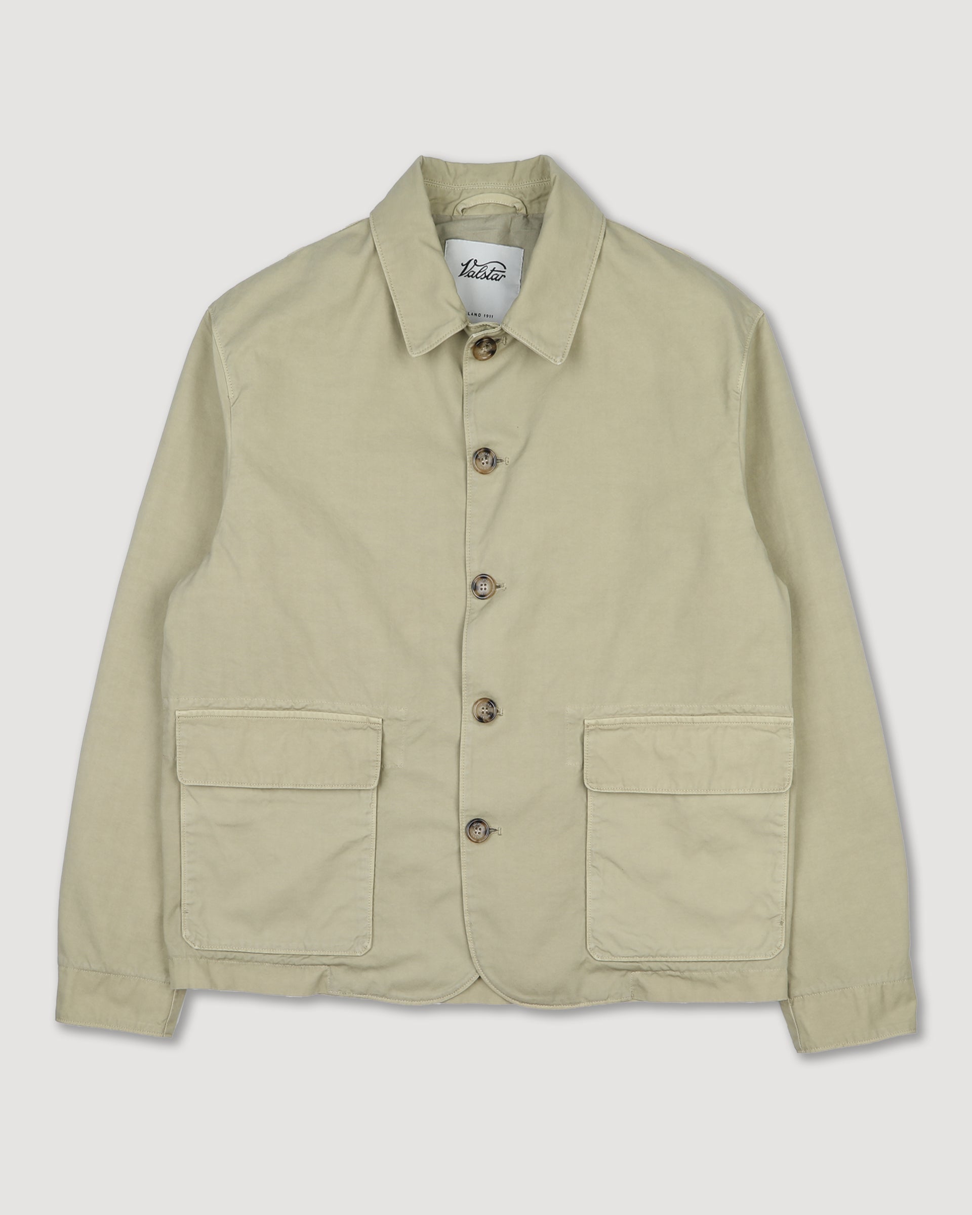 Giubbotto Nils in canvas di cotone manopesca. Verde - Artichoke