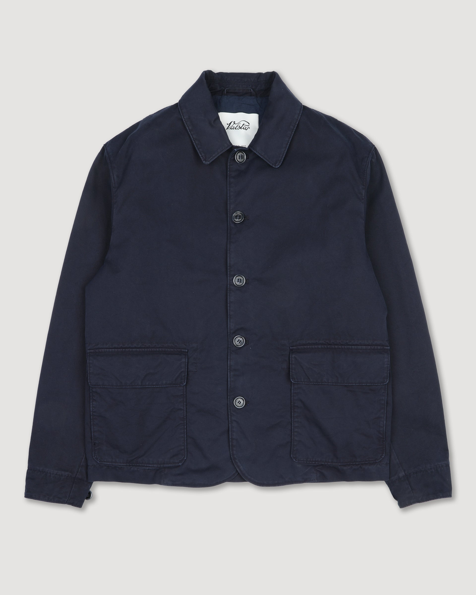 Giubbotto Nils in canvas di cotone manopesca - Blu