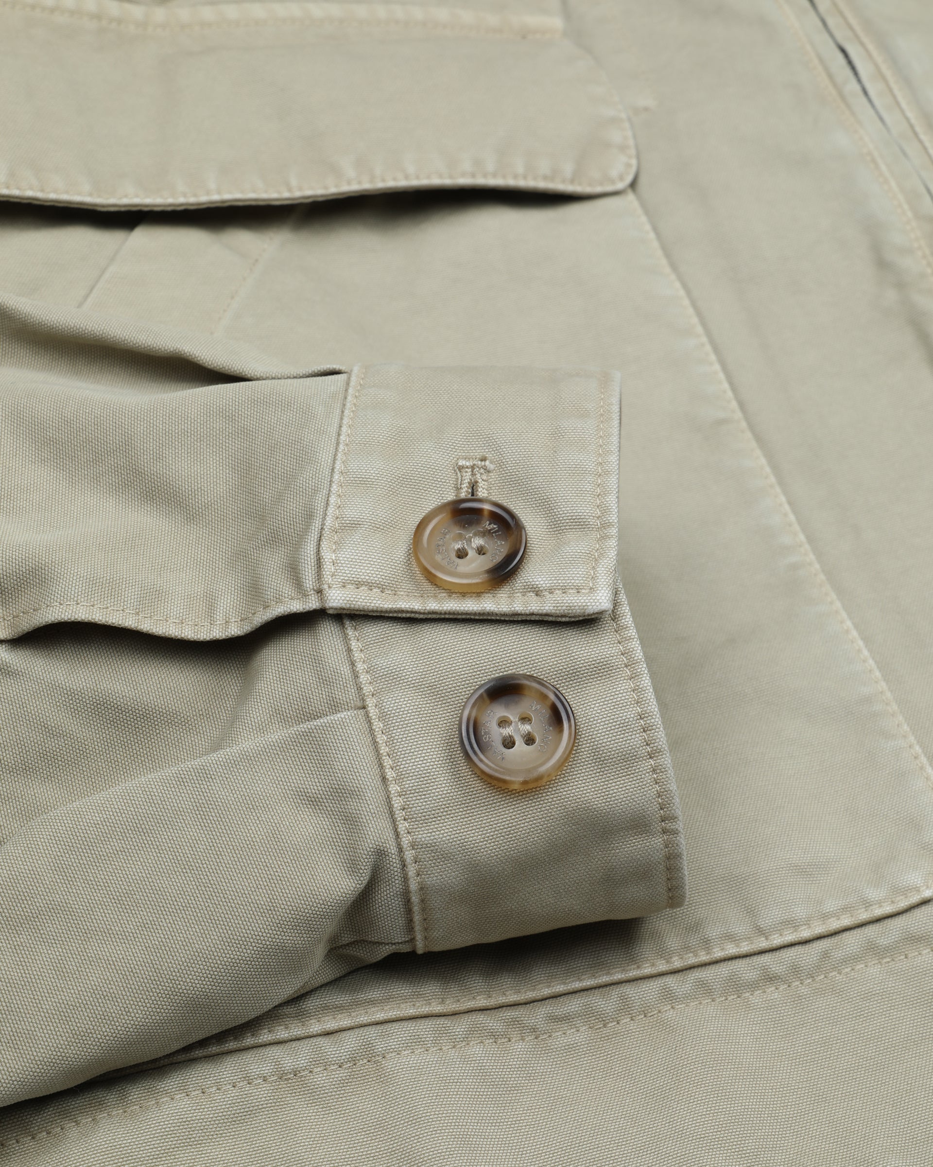 Zip Jacket Bob in canvas di cotone manopesca, sfoderato. Verde - Artichoke