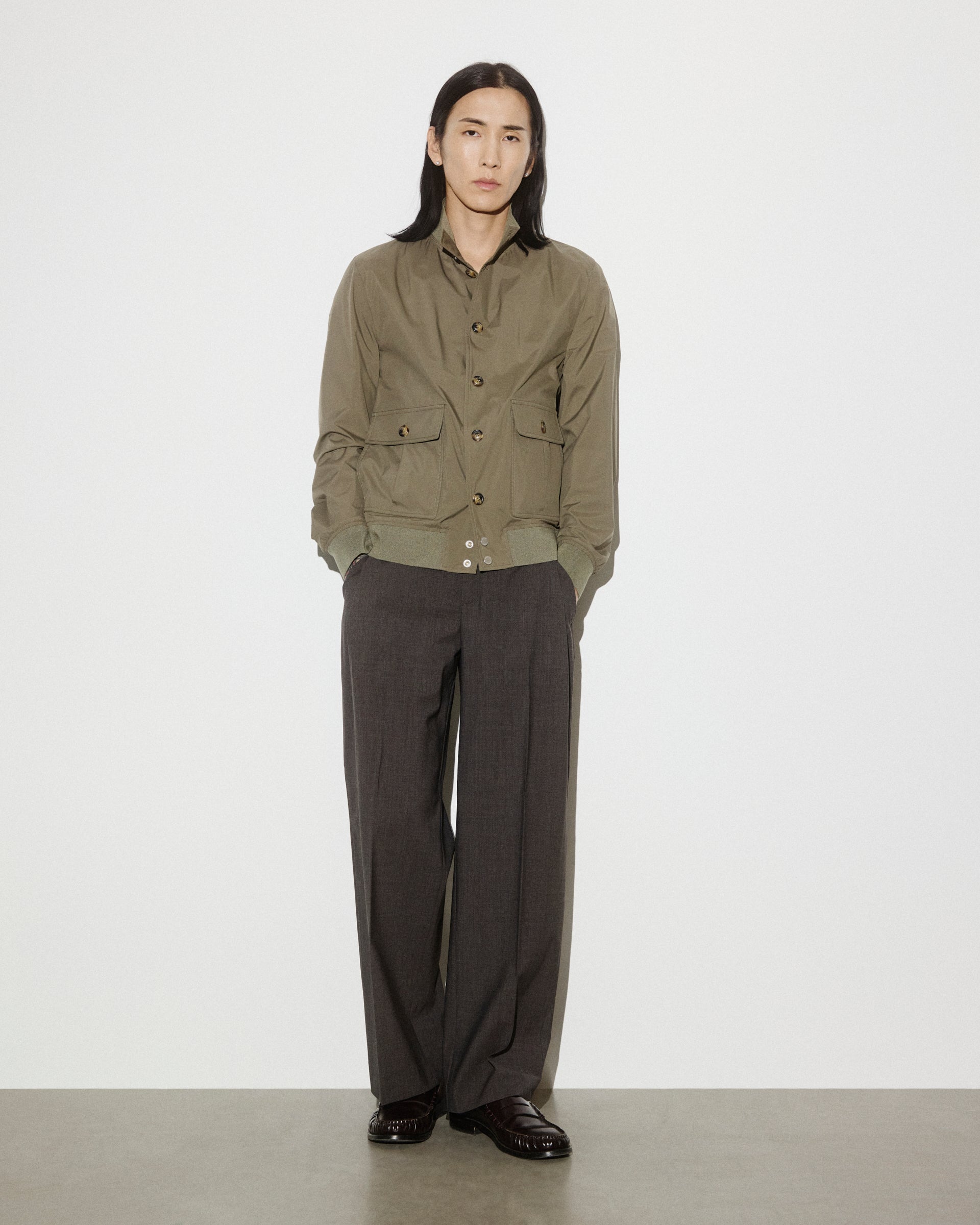 UOMO- GIUBBOTTO (VALSTARINO) TASCABILE COLLO ALTO CON BOTTONI E TASCHE APPLICATE IN TESSUTO MICROFIBRA 3 LAYERS WATER-PROOF TRASPIRANTE, COLLO POLSI E FONDO IN RETTILINEA ,SEMI-FODERATO - Cappero