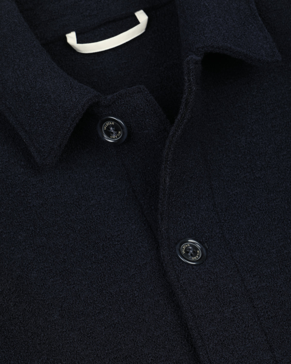 Gil work jacket in lana cotta, sfoderata. Blu - Navy