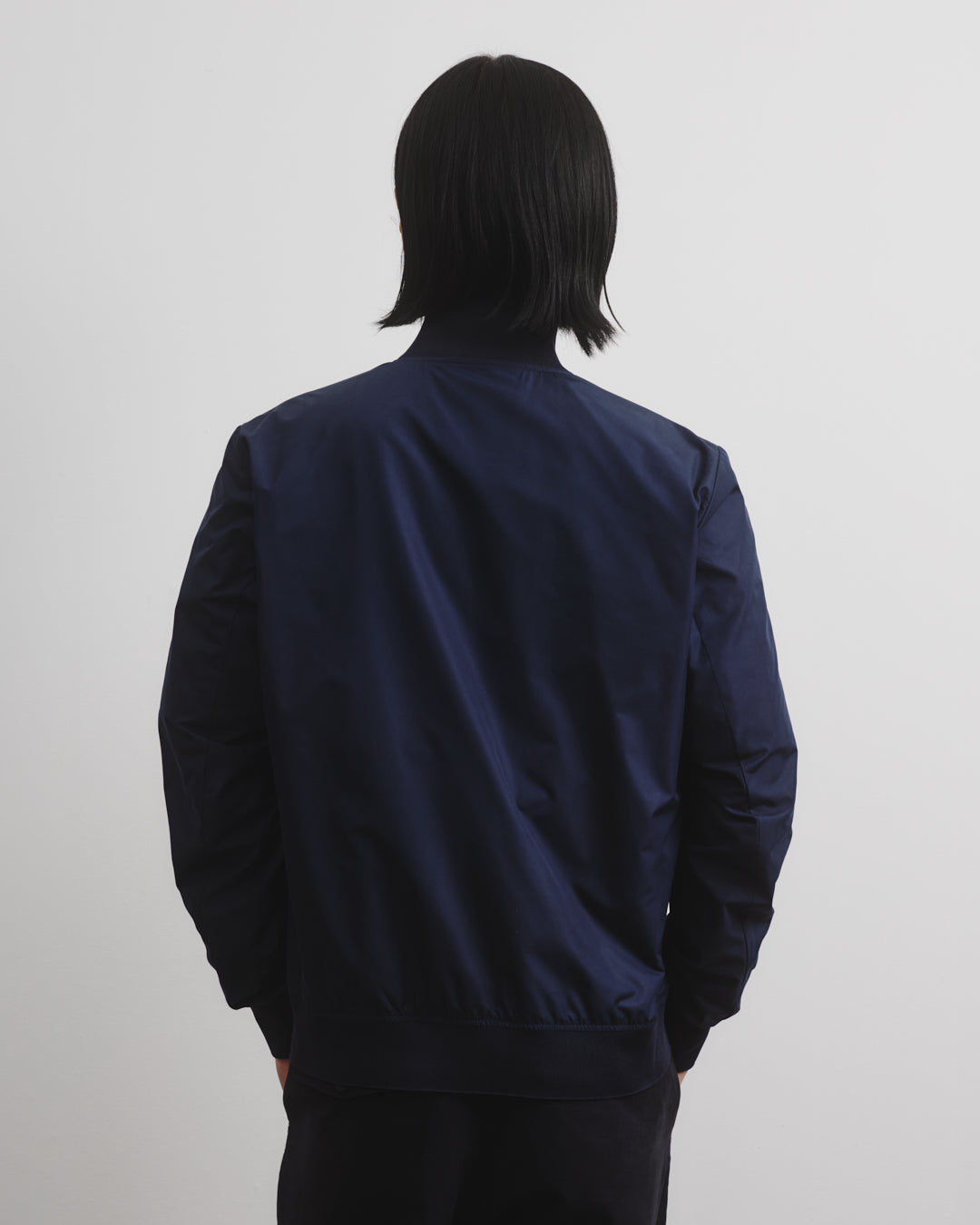 Giubbotto Valstarino Tascabile in microfibra water repellent, foderato. Blu - Navy blue/Salvia