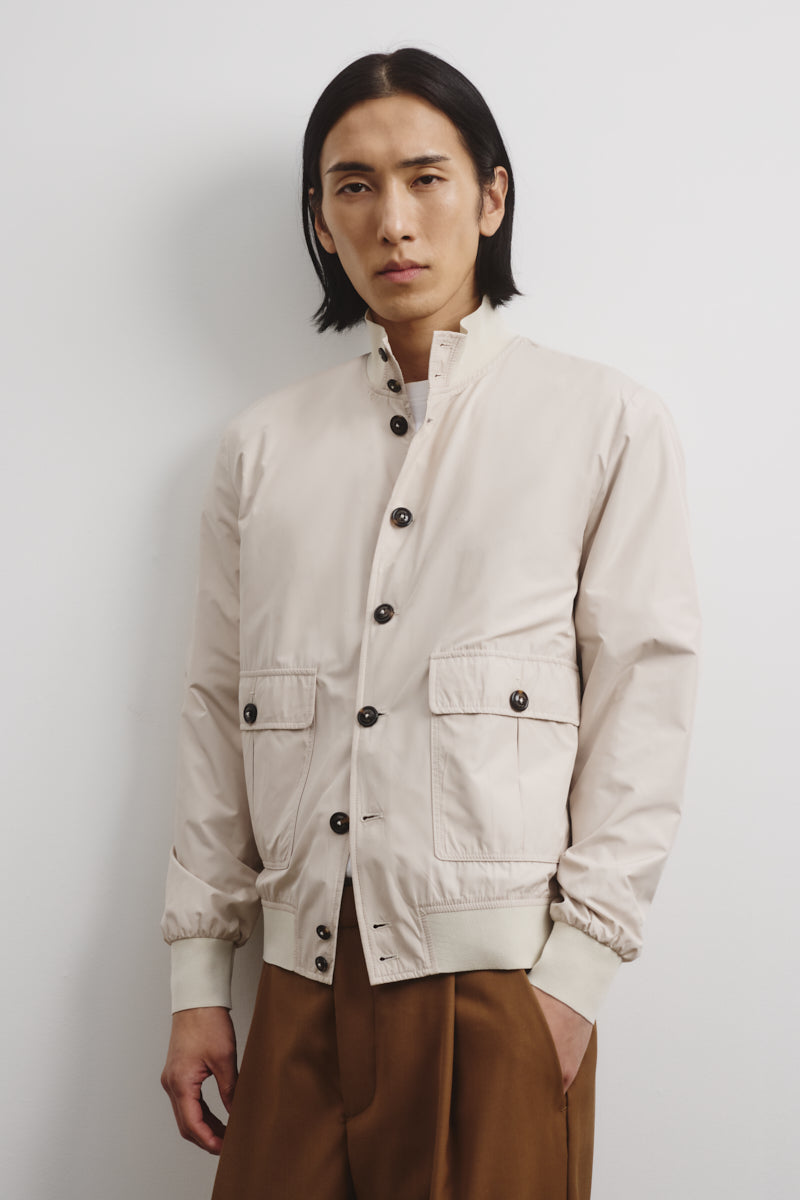 GIUBBOTTO VALSTARINO TASCABILE, FODERATO, TESSUTO OPACO WR ULTRALEGGERO - Ivory