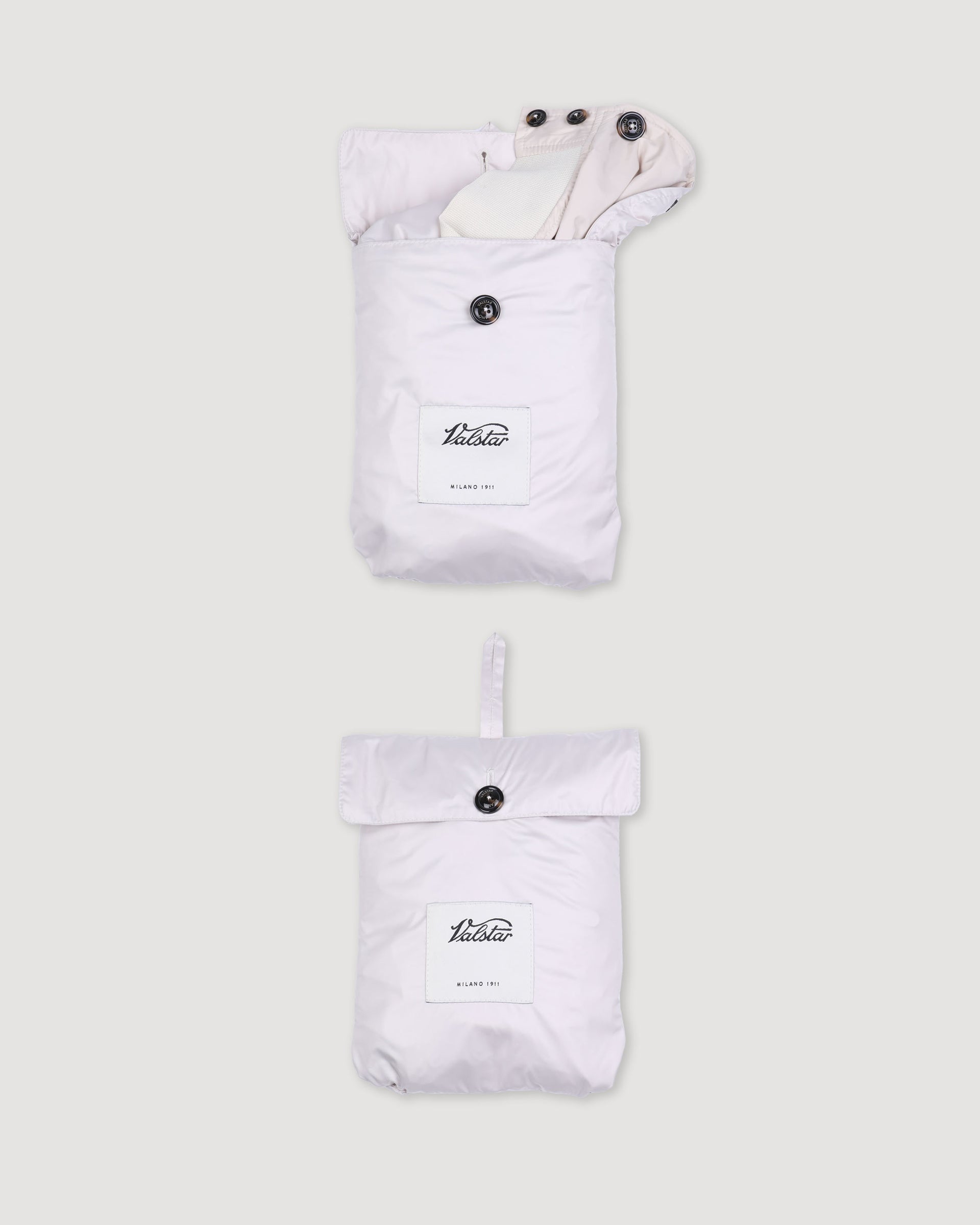 Giubbotto Valstarino Tascabile in microfibra water repellent, foderato. Panna - Latte