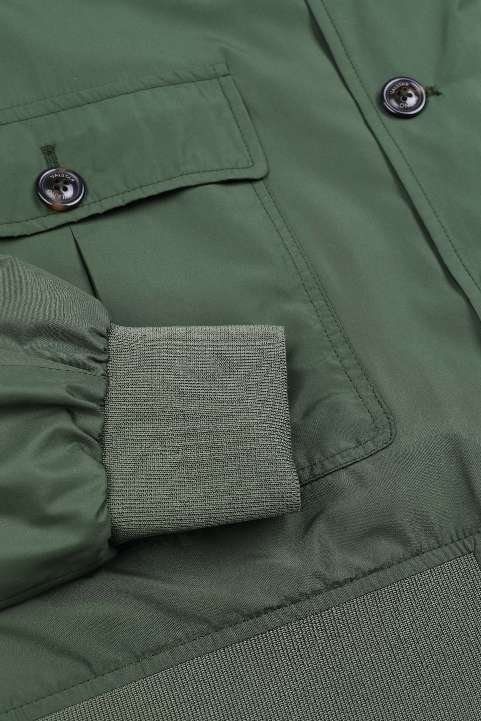 GIUBBOTTO VALSTARINO TASCABILE, FODERATO, TESSUTO OPACO WR ULTRALEGGERO - Military green