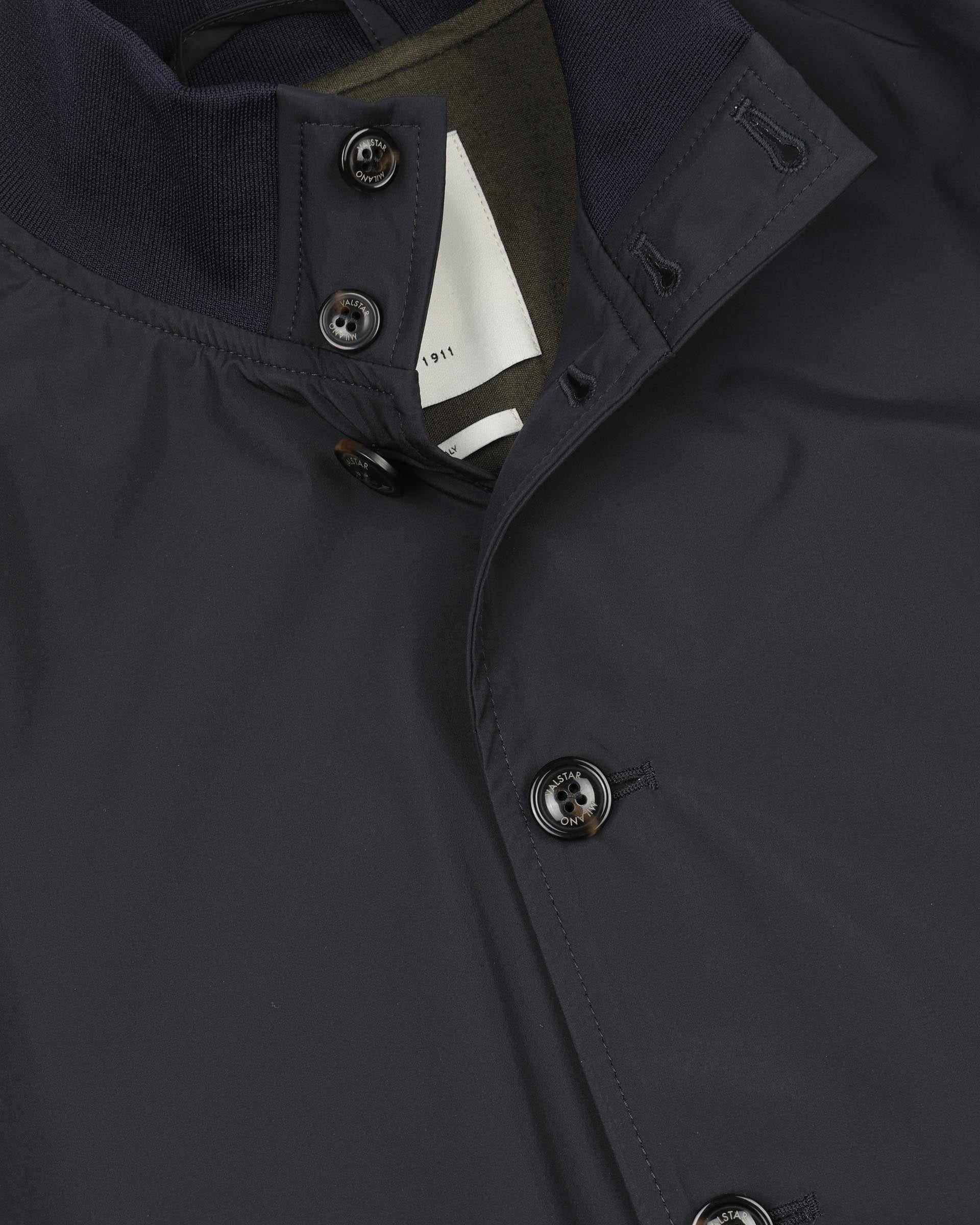 Giubbotto Valstarino Tascabile in microfibra water-proof, foderato. Blu - Navy