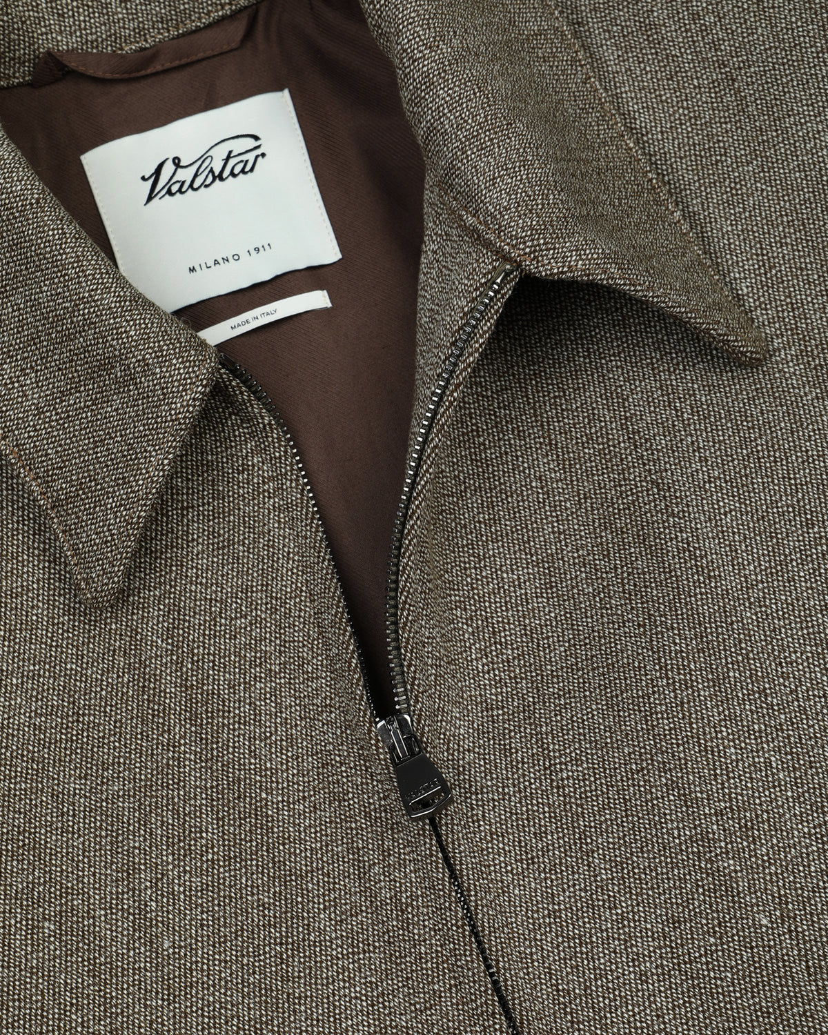 Giubbotto bomber Stan in tessuto cover inglese in pura lana, foderato. Beige - Beige