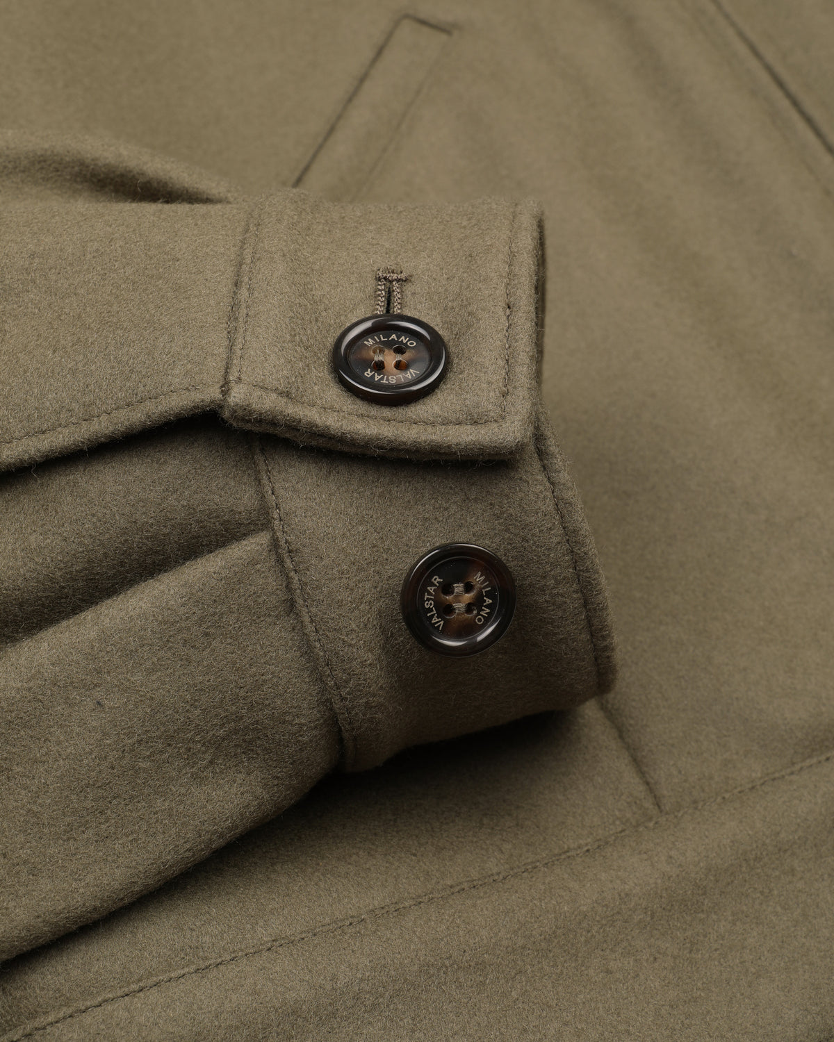 Giubbotto bomber Stan in panno di misto lana, foderato. Verde - Cappero