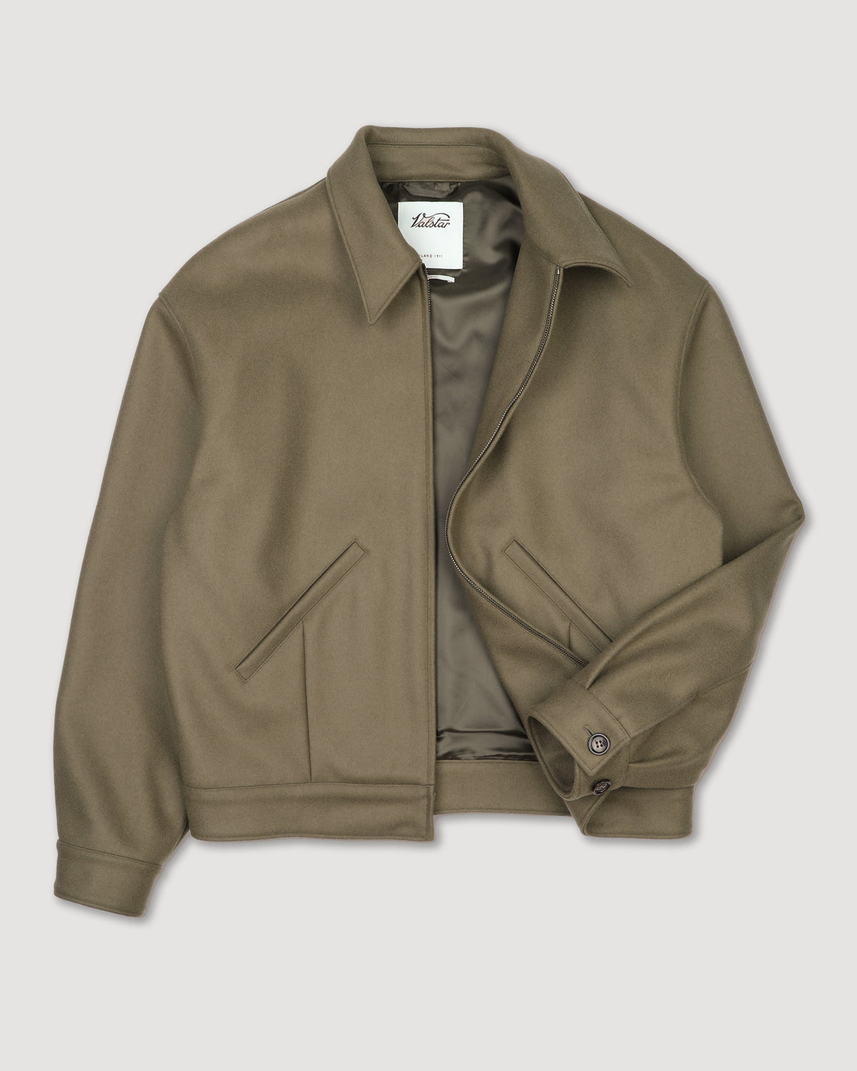 Giubbotto bomber Stan in panno di misto lana, foderato. Verde - Cappero