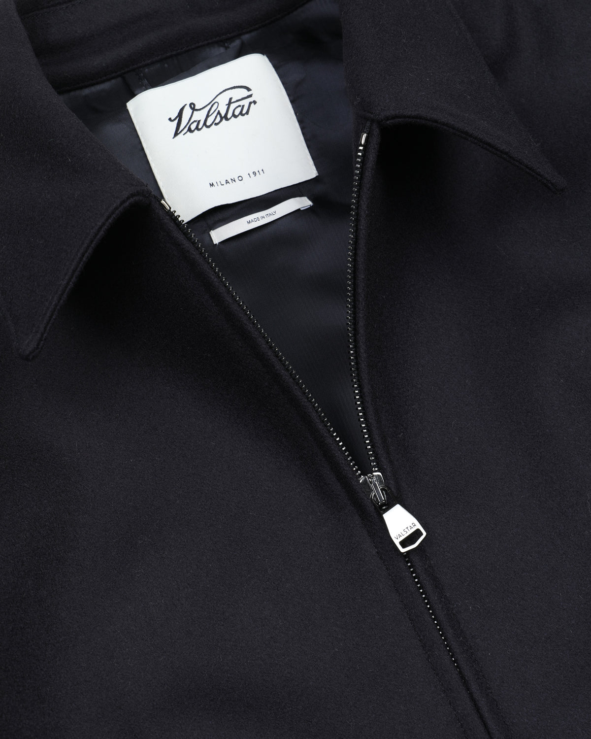 Giubbotto bomber Stan in panno di misto lana, foderato. Blu - Navy