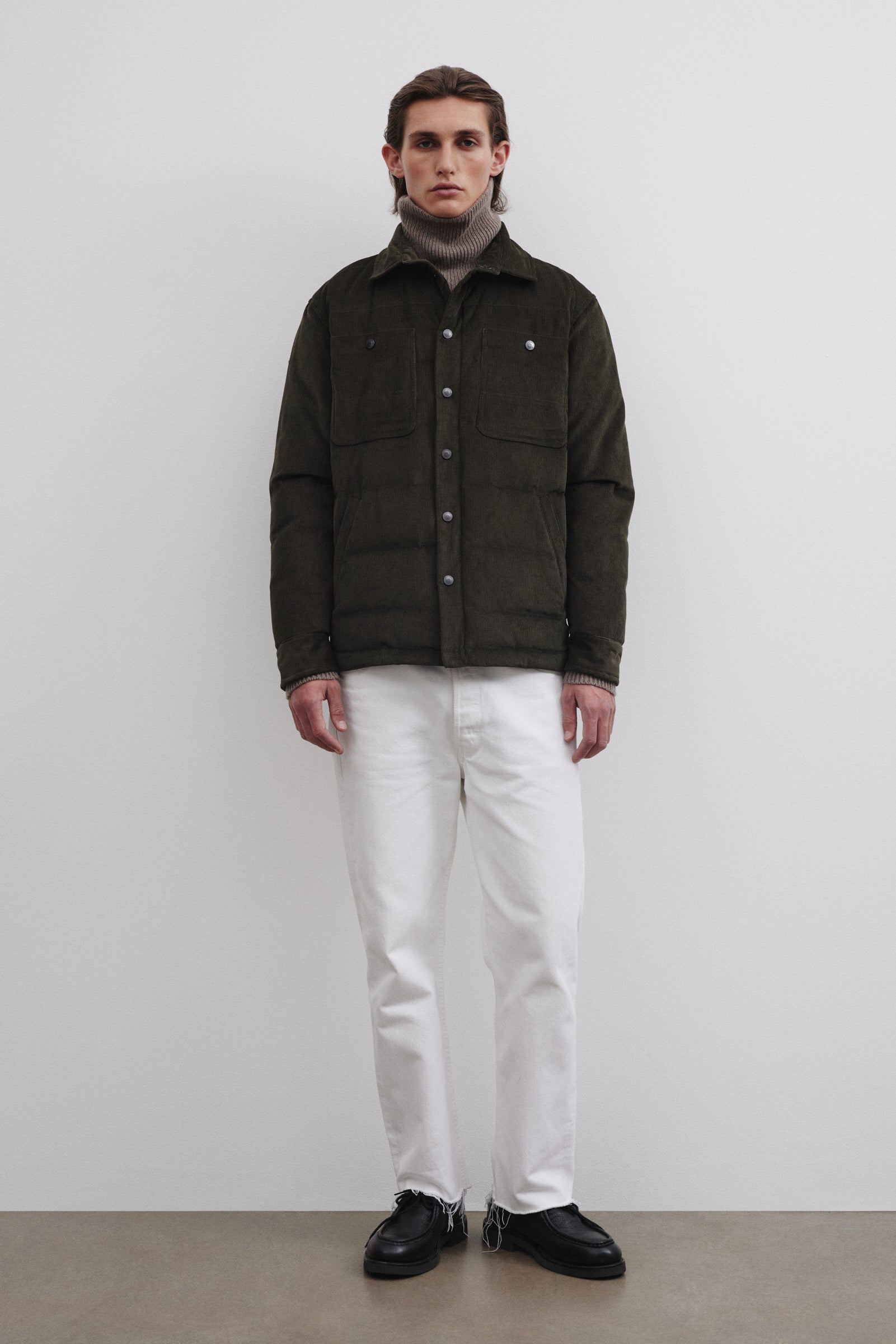 MATT OVERSHIRT , IMBOTTITA PIUMA, VELLUTO - Frantoio