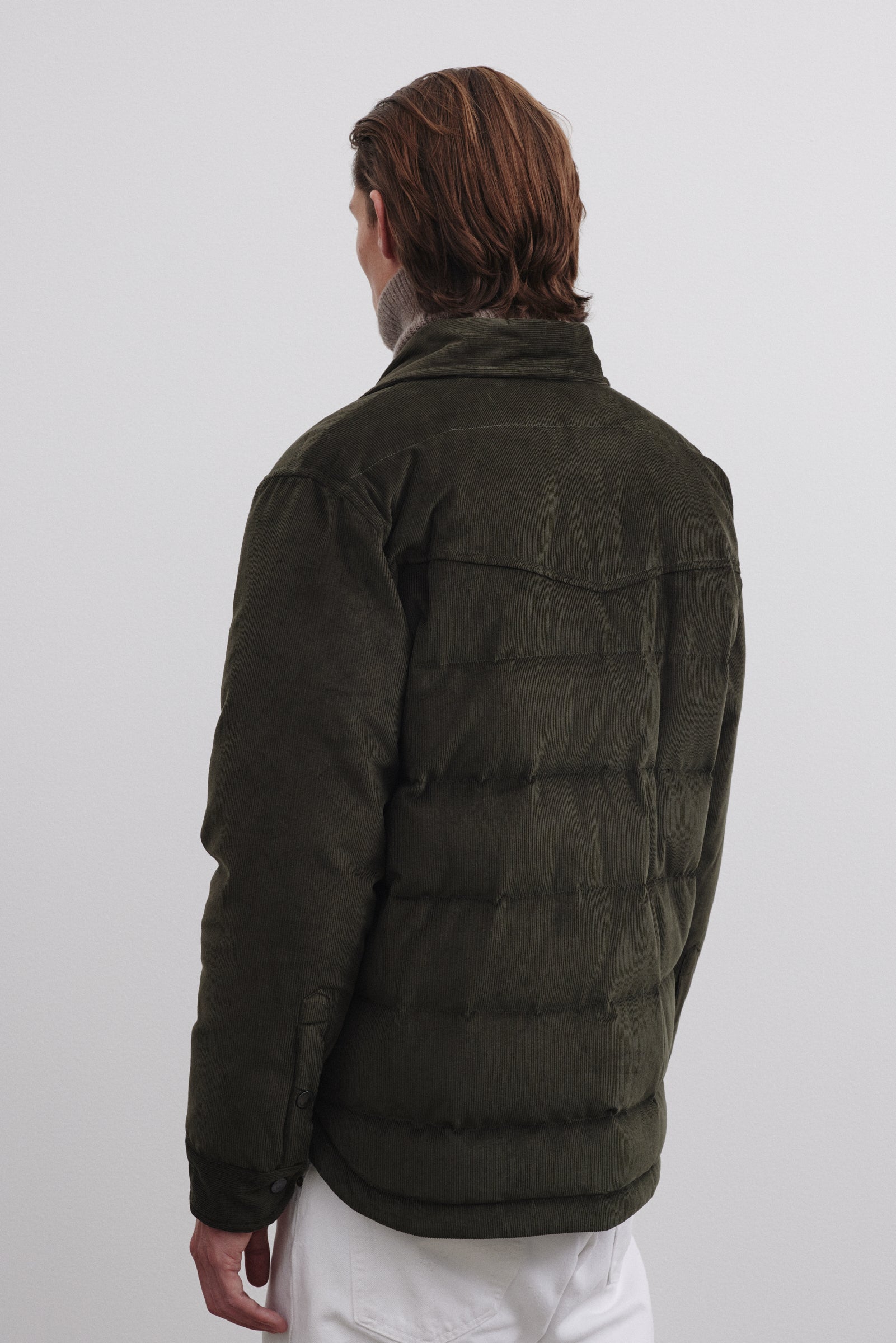 MATT OVERSHIRT , IMBOTTITA PIUMA, VELLUTO - Frantoio