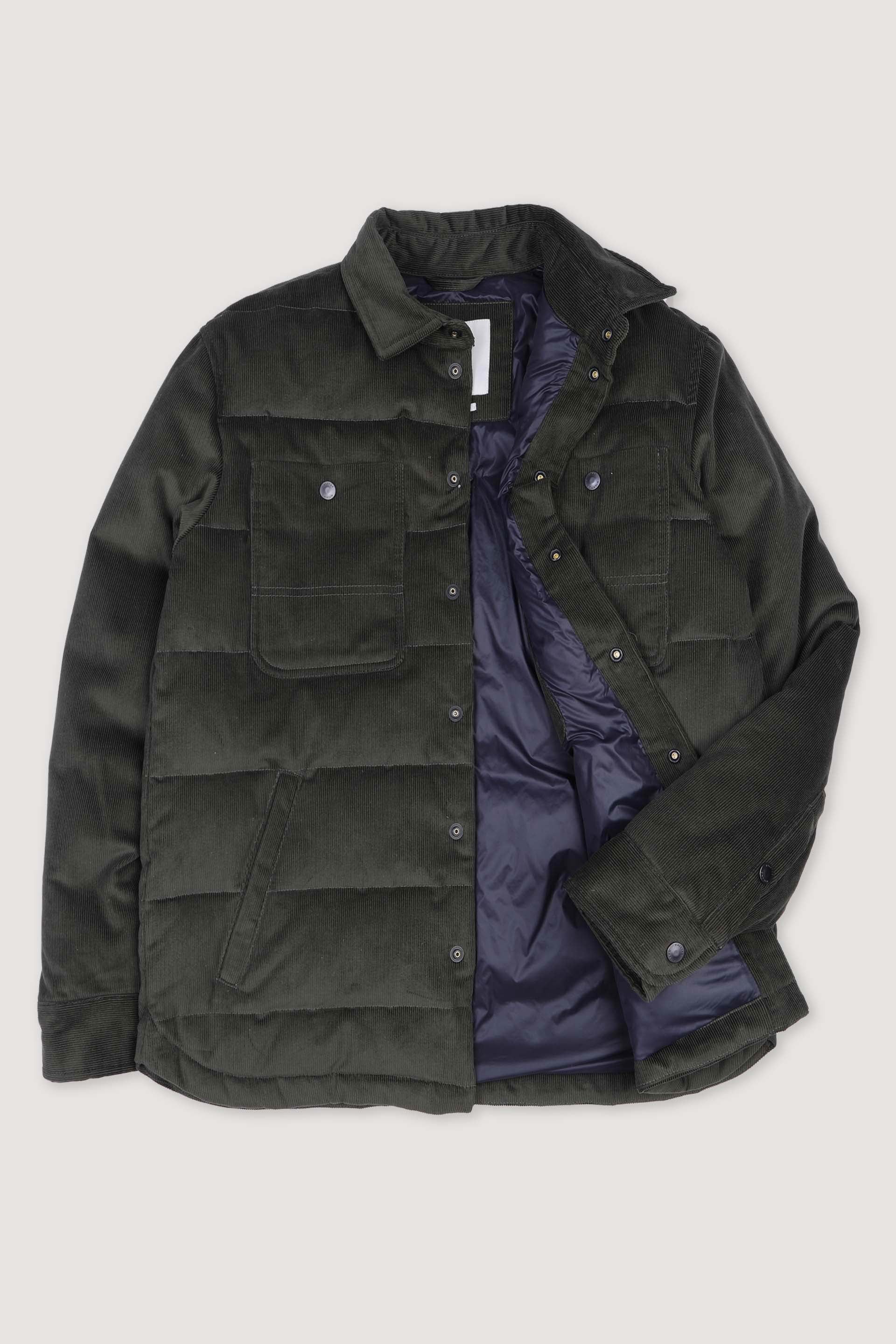 MATT OVERSHIRT , IMBOTTITA PIUMA, VELLUTO - Frantoio