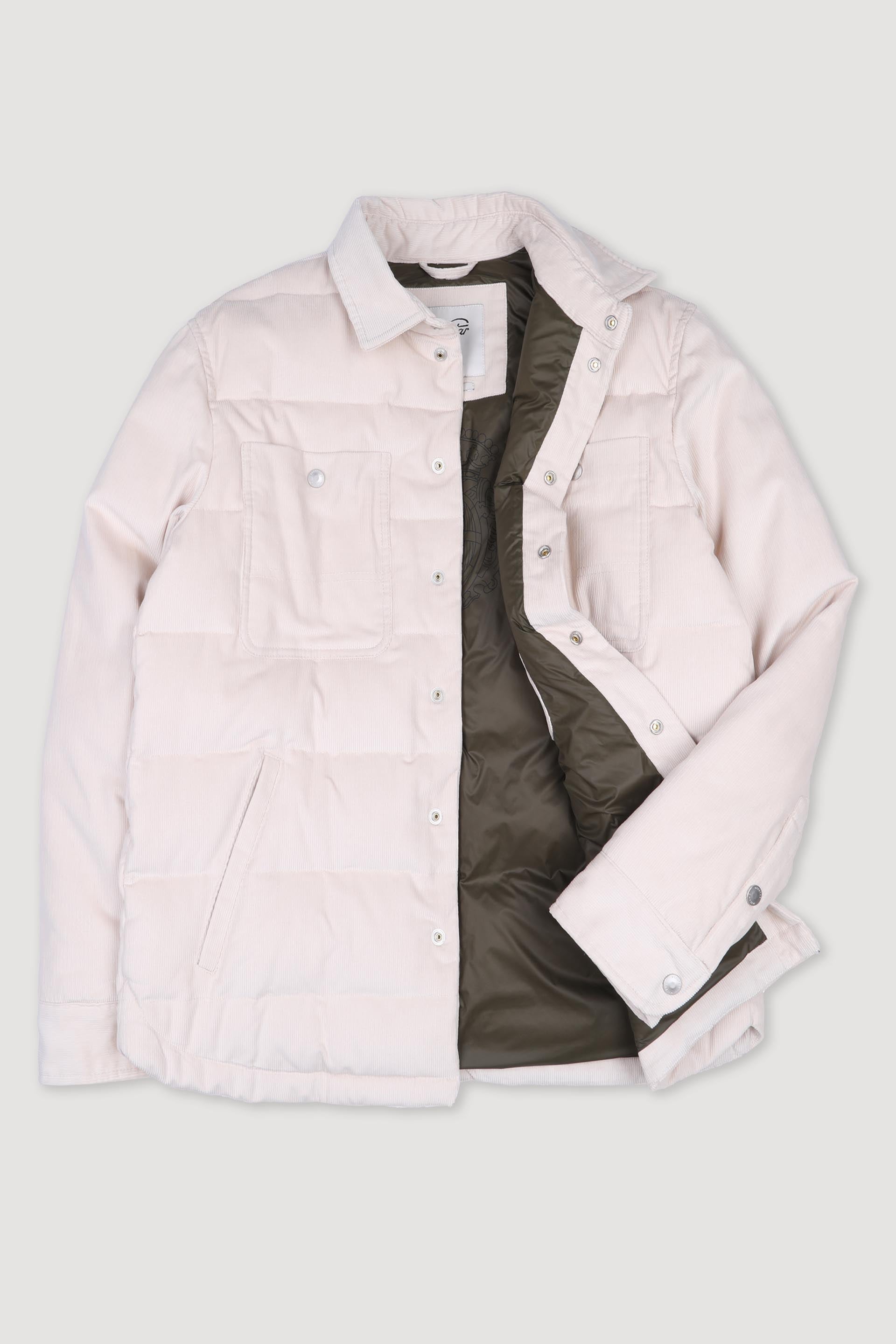 MATT OVERSHIRT , IMBOTTITA PIUMA, VELLUTO - Dust