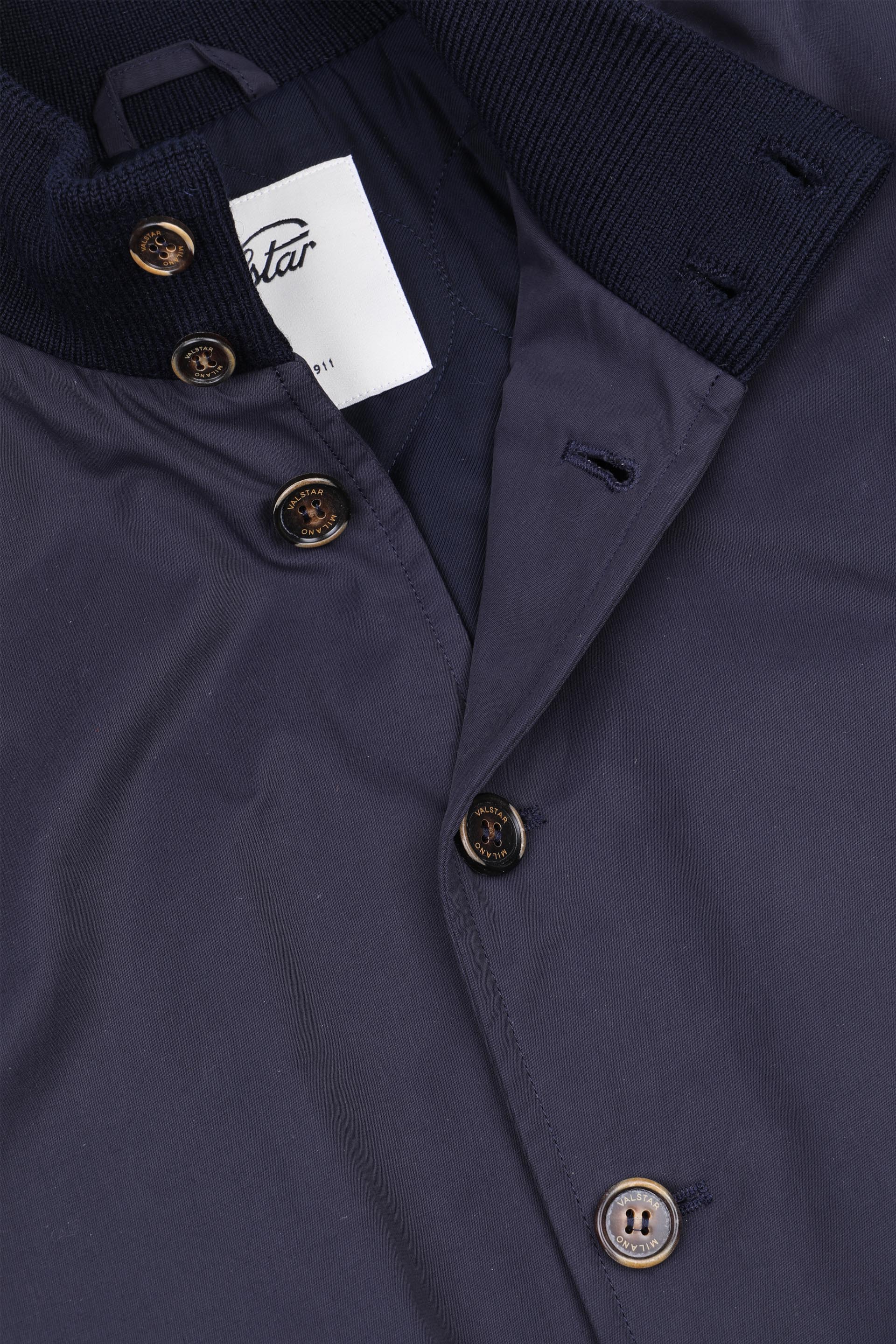 GIUBBOTTO VALSTARINO IMBOTTITO, TESSUTO COTONE WATER REPELLENT - Navy blue