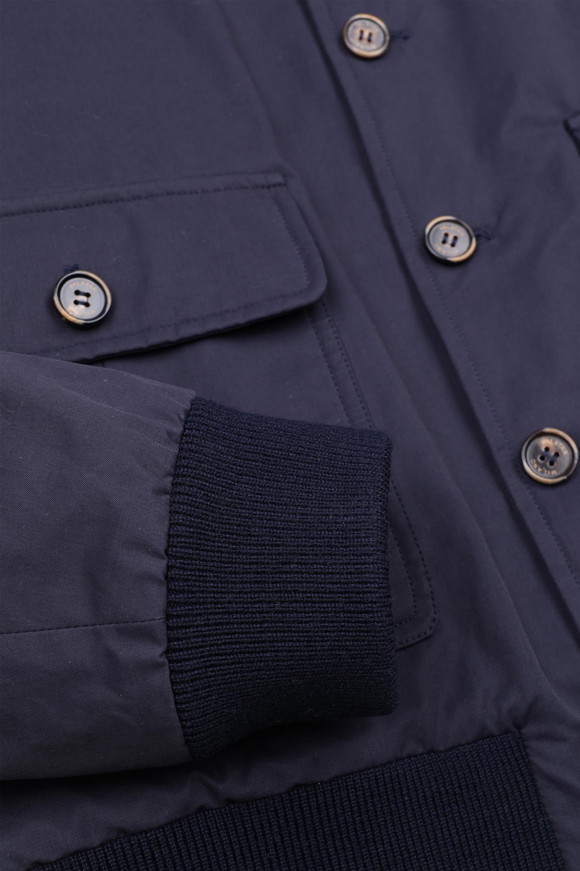 GIUBBOTTO VALSTARINO IMBOTTITO, TESSUTO COTONE WATER REPELLENT - Navy blue