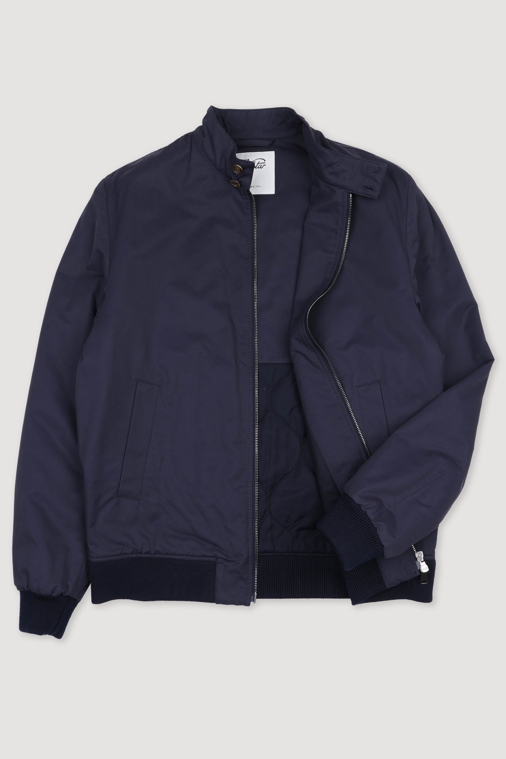 GIUBBOTTO VALSTARINO IMBOTTITO, TESSUTO COTONE WATER REPELLENT - Navy blue