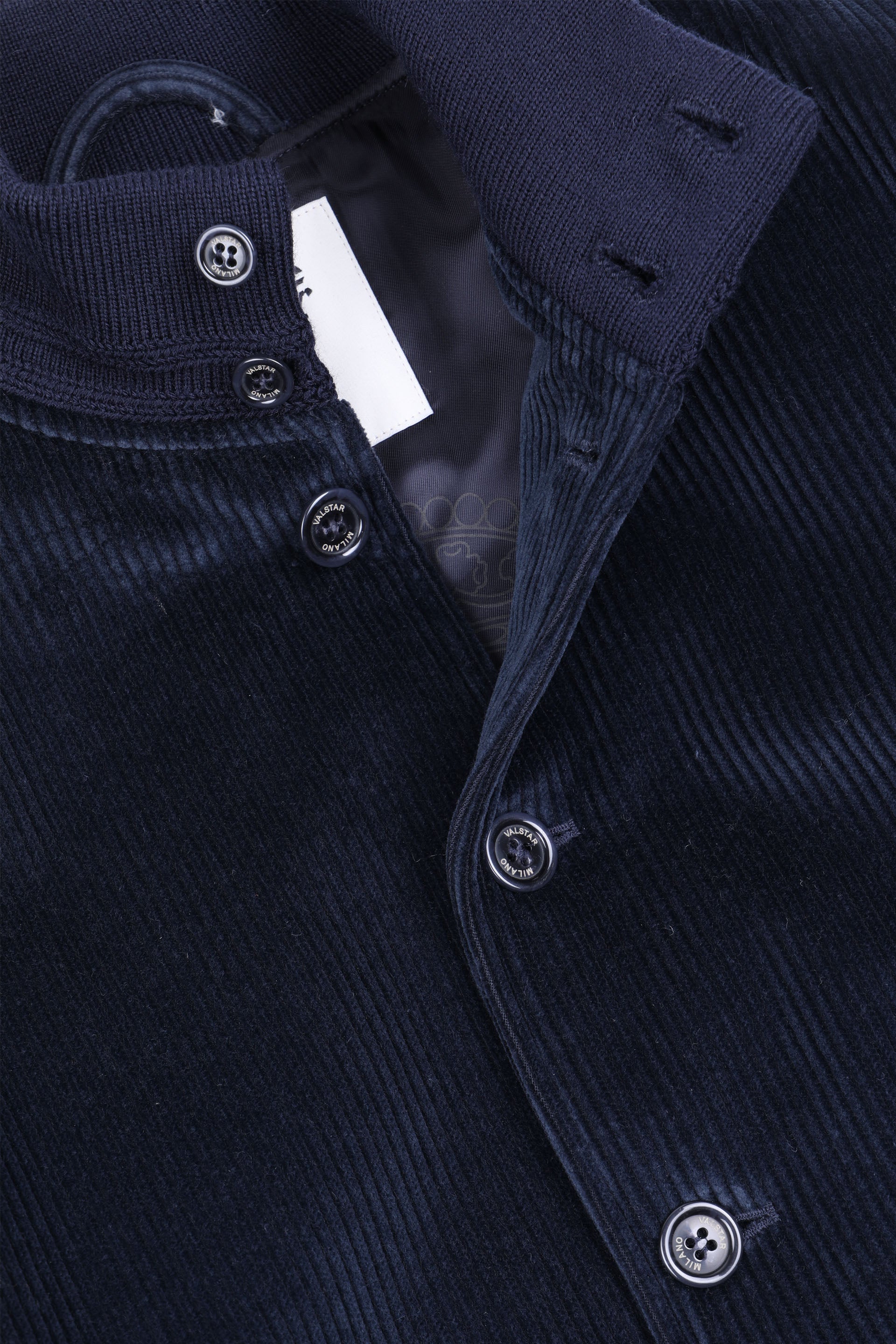 GIUBBOTTO FODERATO IN PURA LANA VERGINE WR - Navy blue