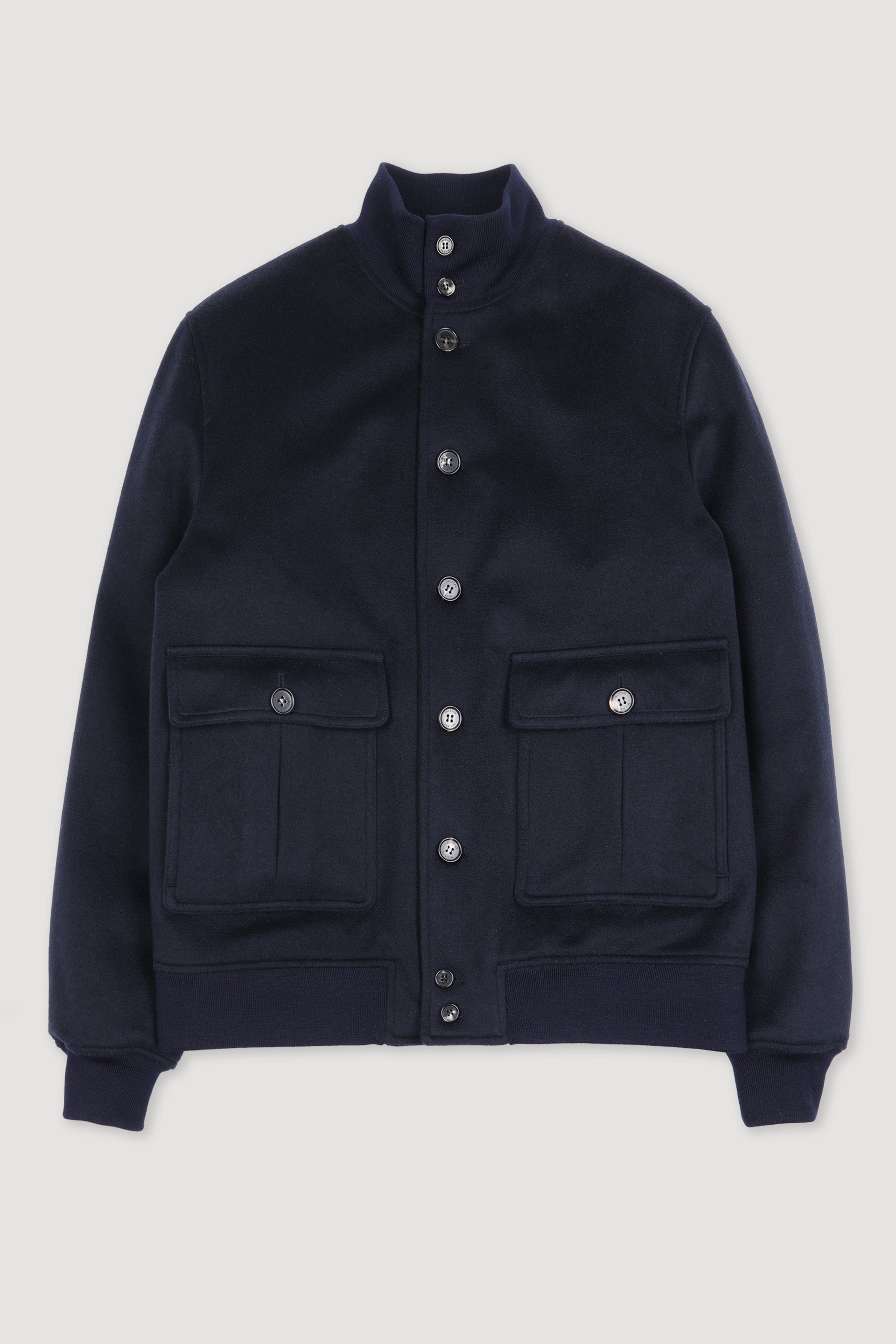 GIUBBOTTO VALSTARINO , IMBOTTITO, TESSUTO IN CASHMERE 3 LAYERS - Navy blue