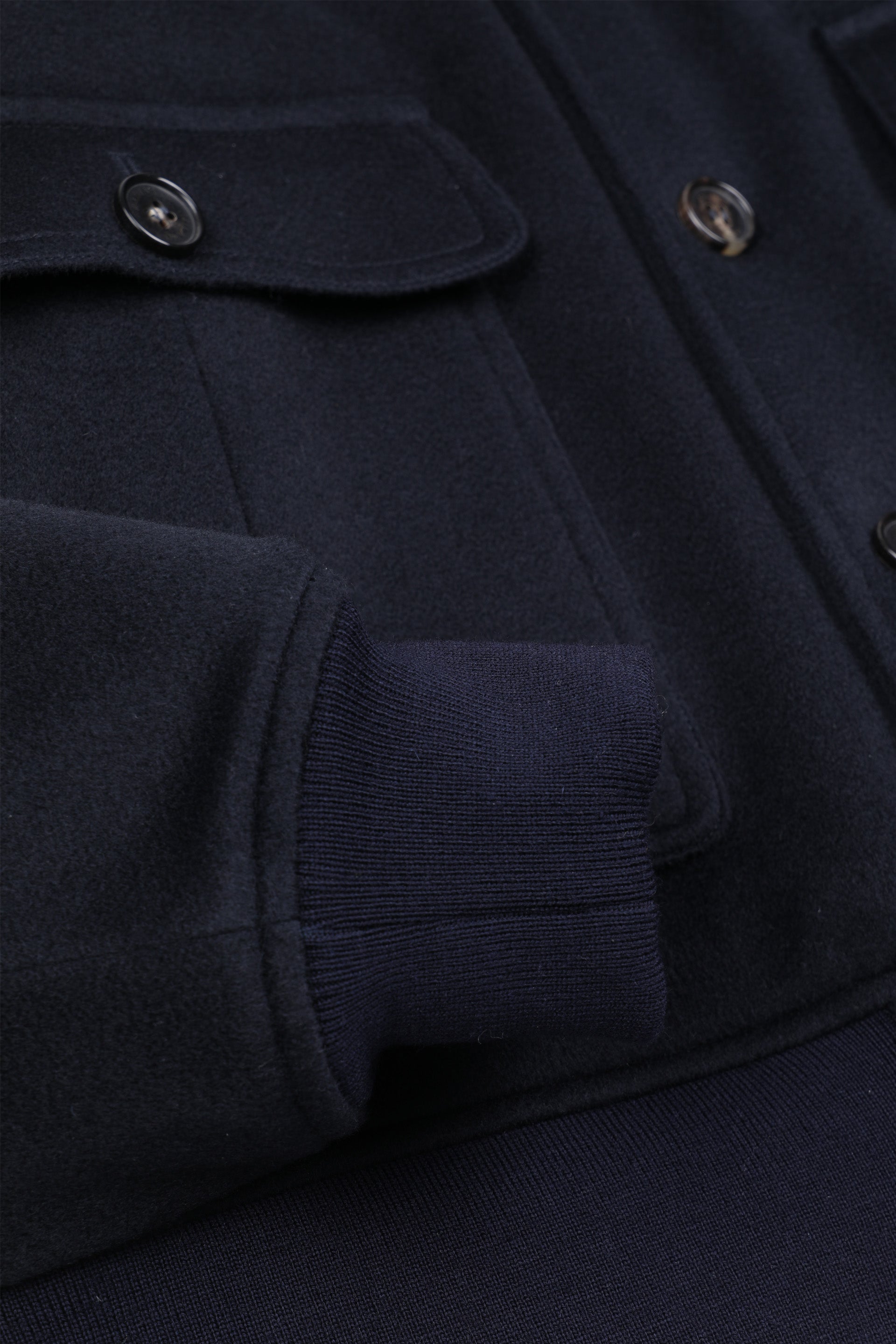 GIUBBOTTO VALSTARINO , IMBOTTITO, TESSUTO IN CASHMERE 3 LAYERS - Navy blue