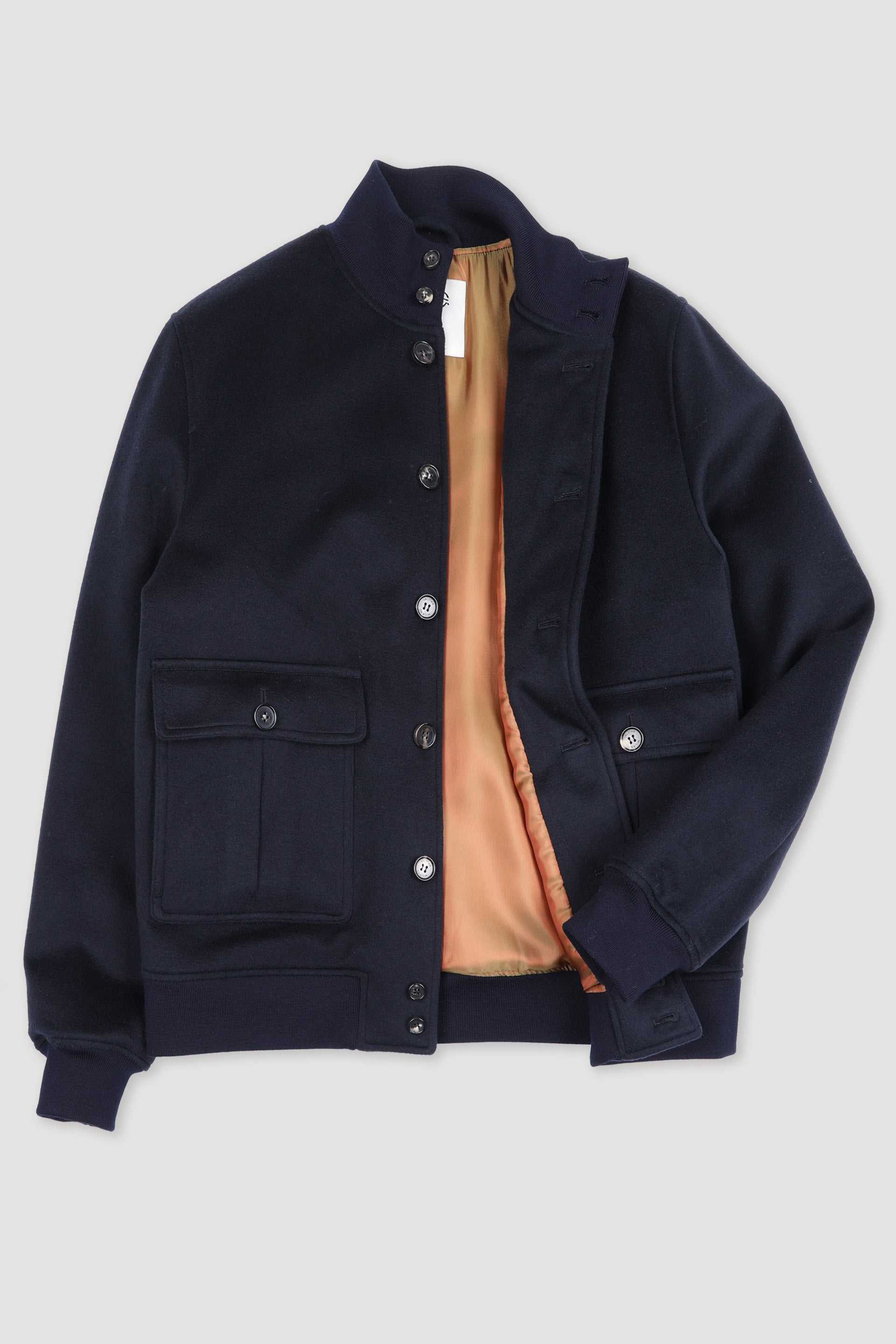GIUBBOTTO VALSTARINO , IMBOTTITO, TESSUTO IN CASHMERE 3 LAYERS - Navy blue