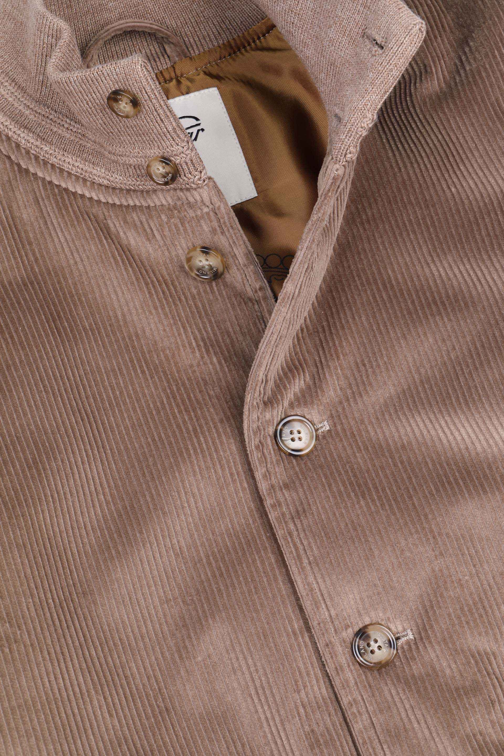 GIUBBOTTO VALSTARINO IMBOTTITO, VELLUTO STRETCH - Farro